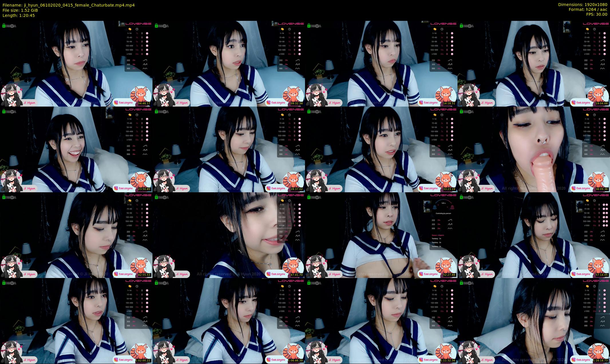 ji_hyun — 81 minute Chaturbate female cam show recording, 1080p, Oct 6, 2020