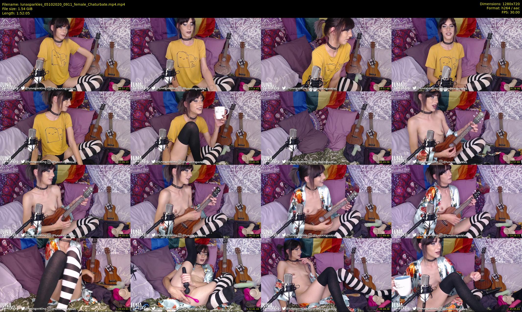 lunasparkles — 113 minute Chaturbate female cam show recording, 720p, Oct 5, 2020