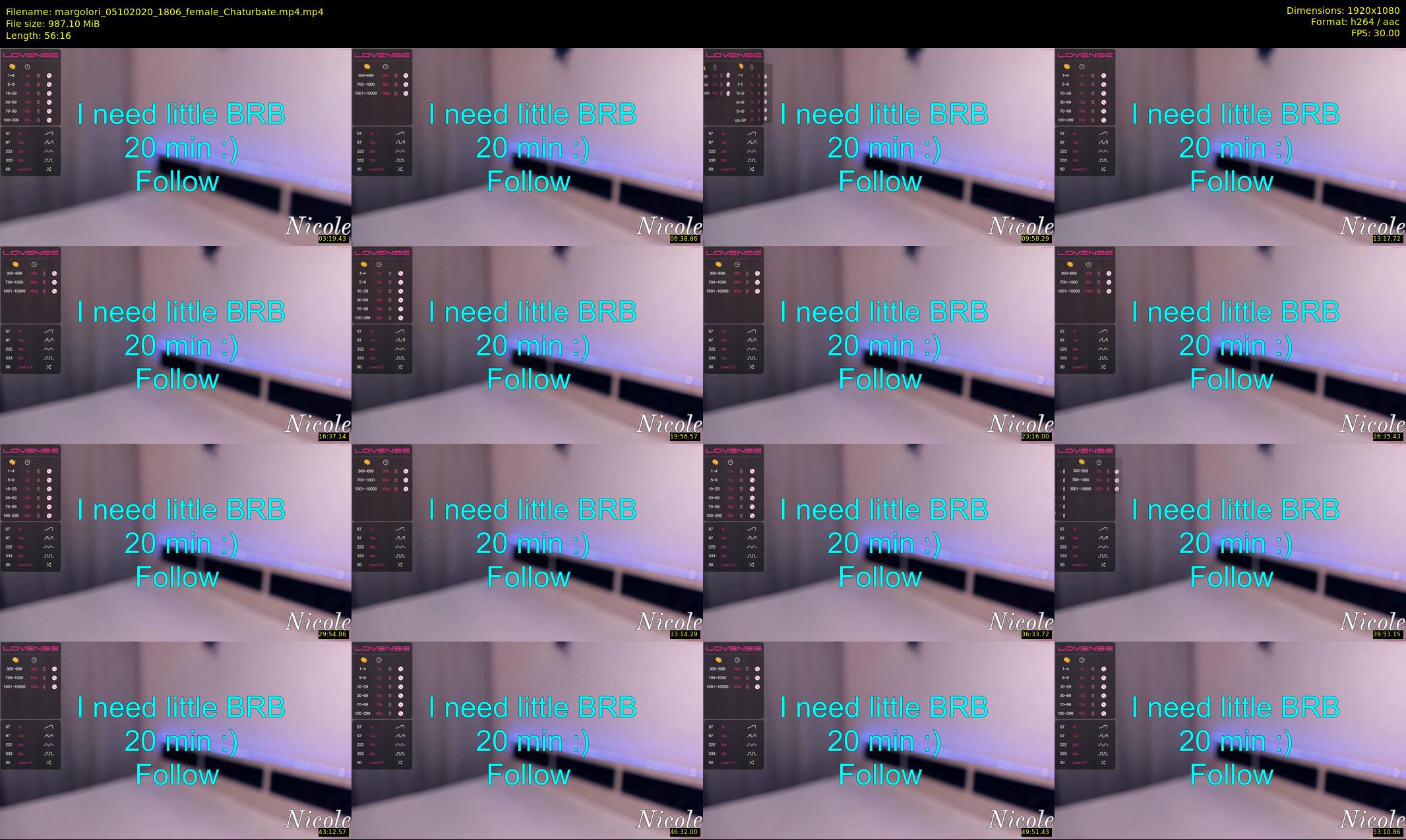 margolori — 57 minute Chaturbate couple cam show recording, 1080p, Oct 5, 2020