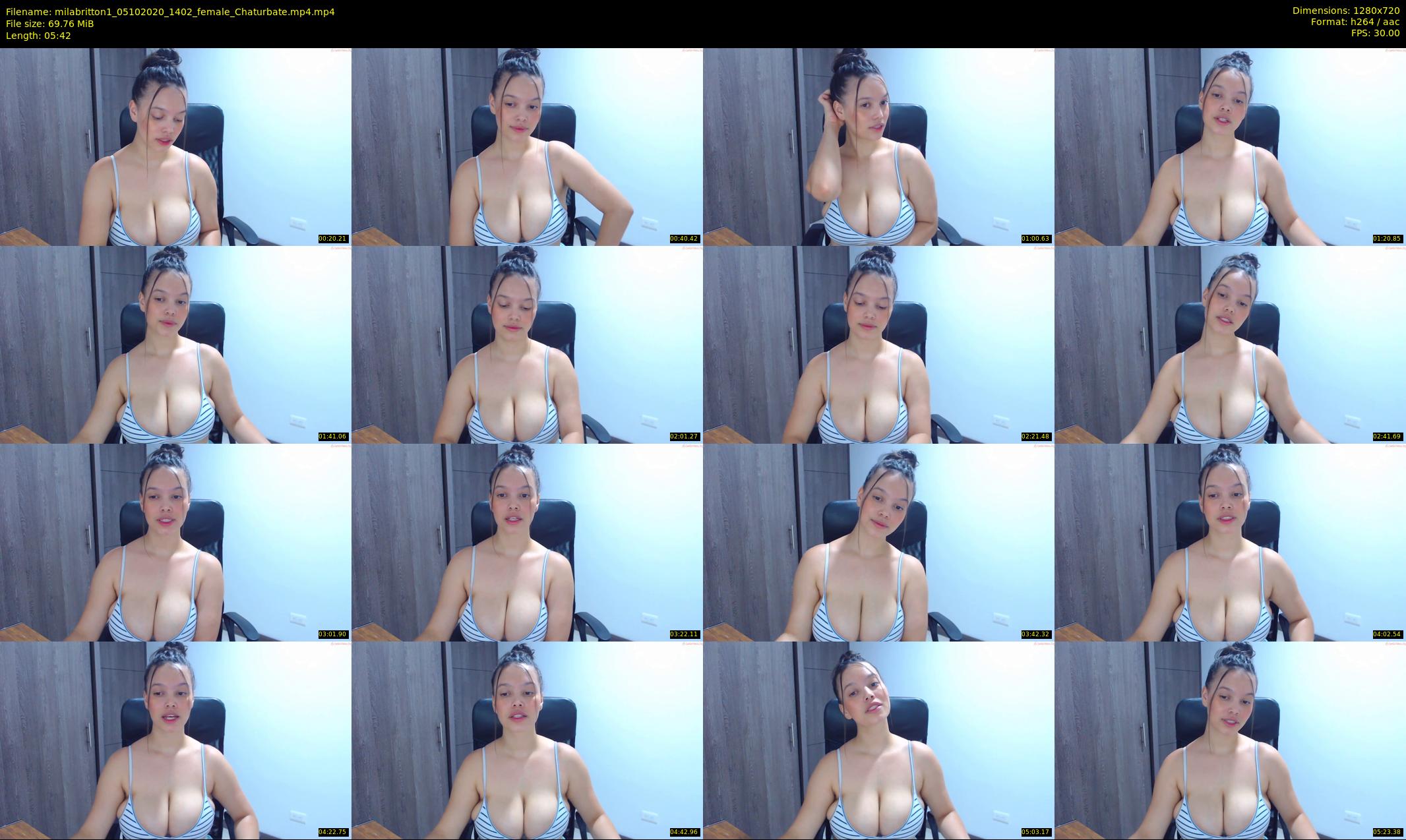 milabritton1 — 6 minute Chaturbate female cam show recording, 720p, Oct 5, 2020