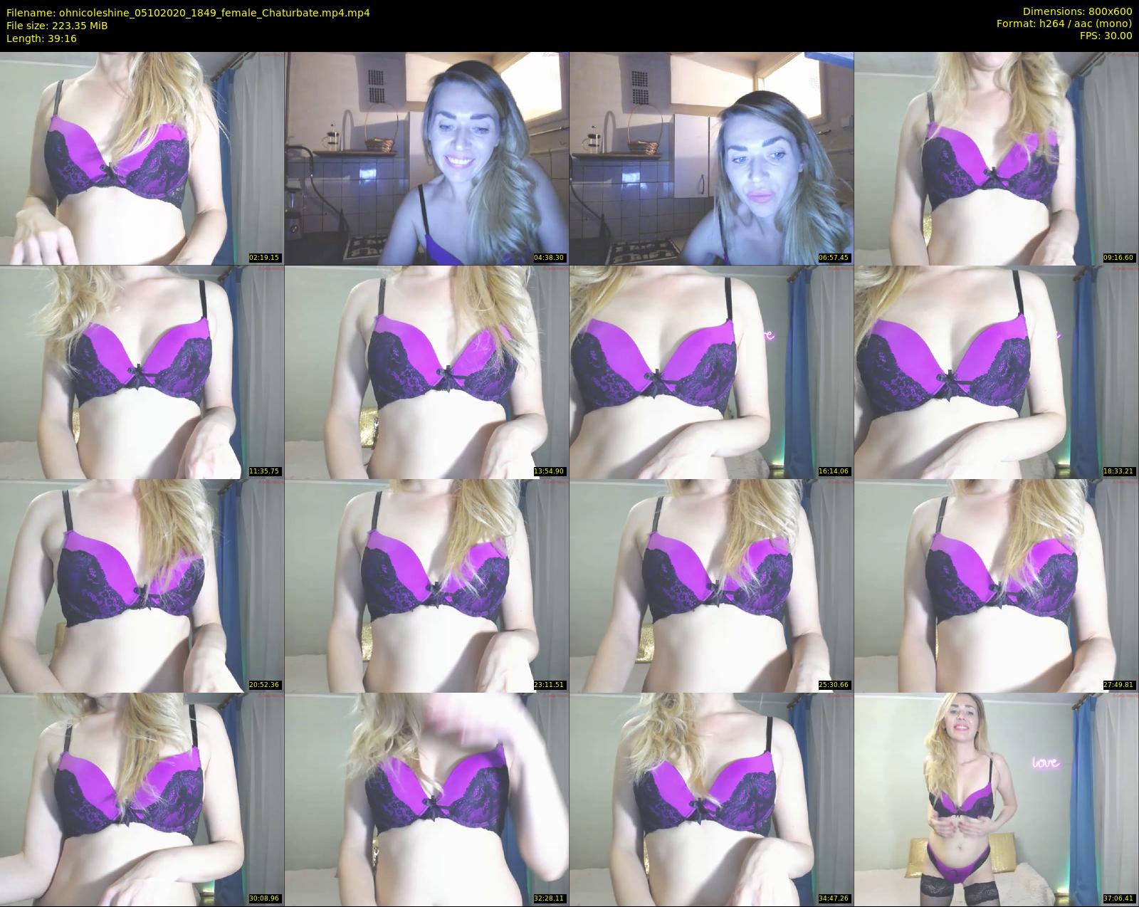 ohnicoleshine — 40 minute Chaturbate female cam show recording, 480p, Oct 5, 2020
