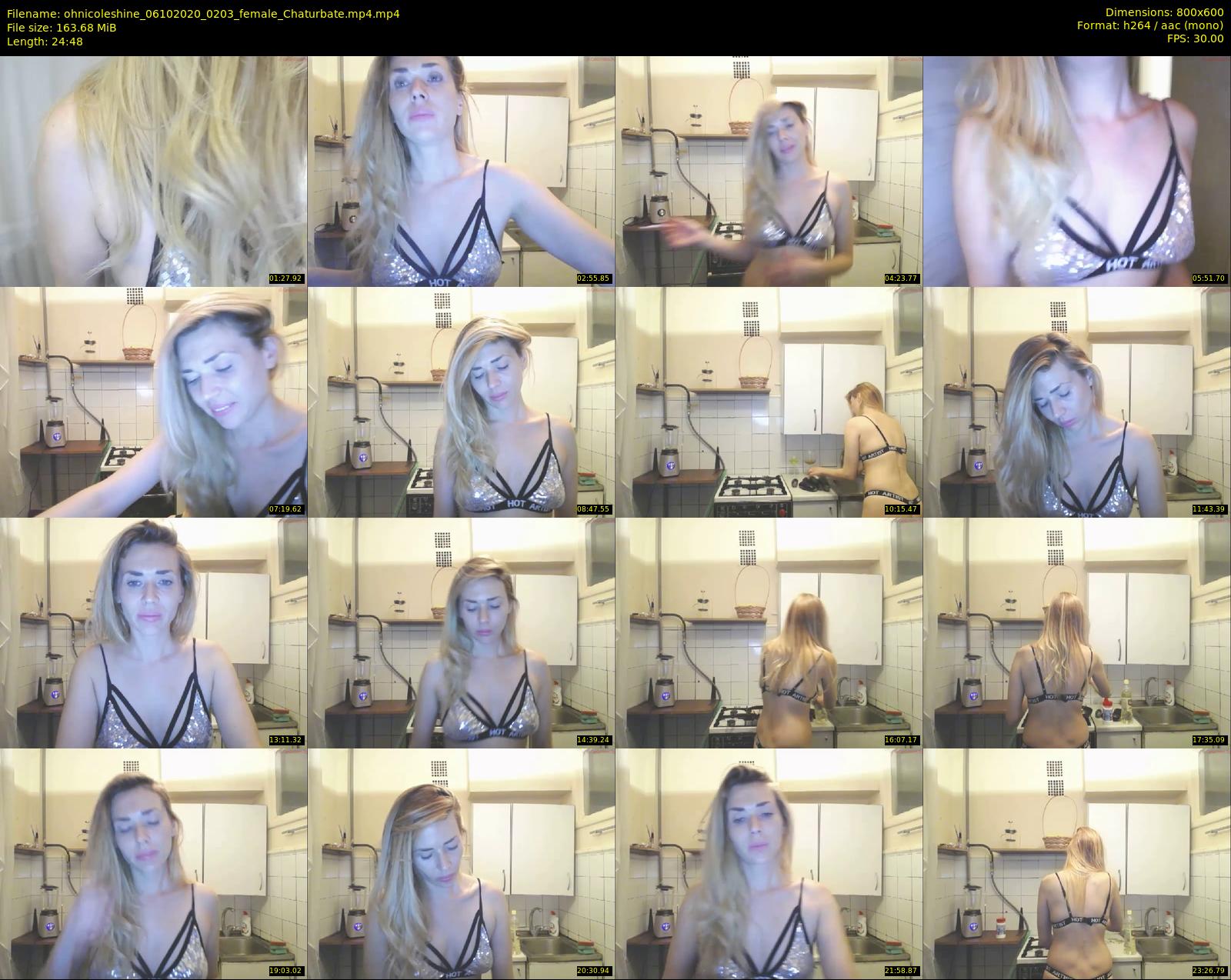 ohnicoleshine — 25 minute Chaturbate female cam show recording, 480p, Oct 6, 2020
