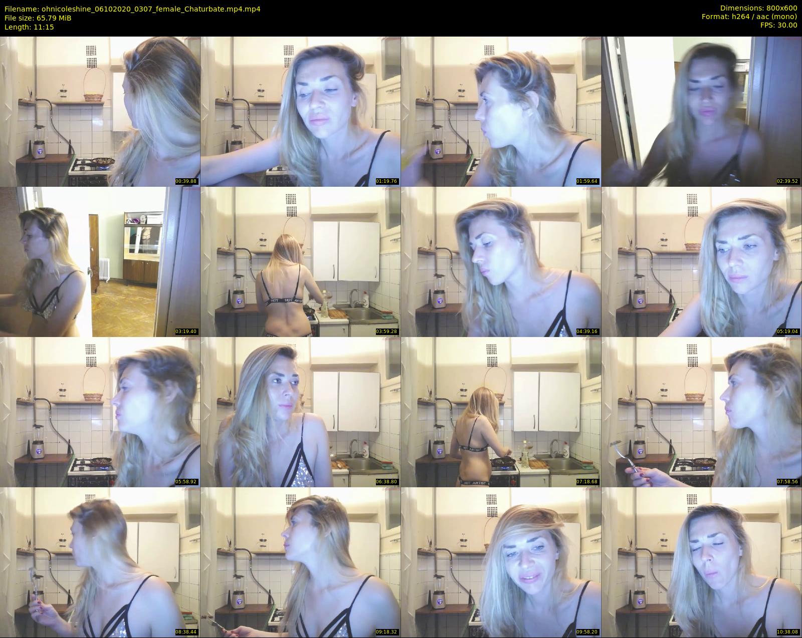 ohnicoleshine — 12 minute Chaturbate female cam show recording, 480p, Oct 6, 2020