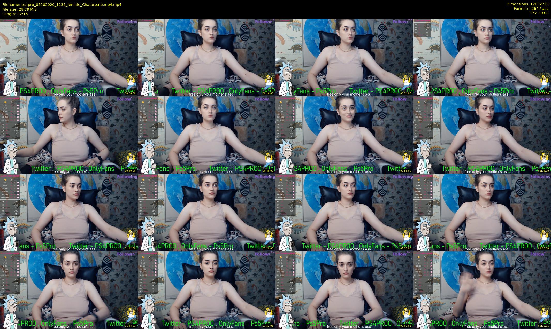 ps4pro — 3 minute Chaturbate female cam show recording, 720p, Oct 5, 2020