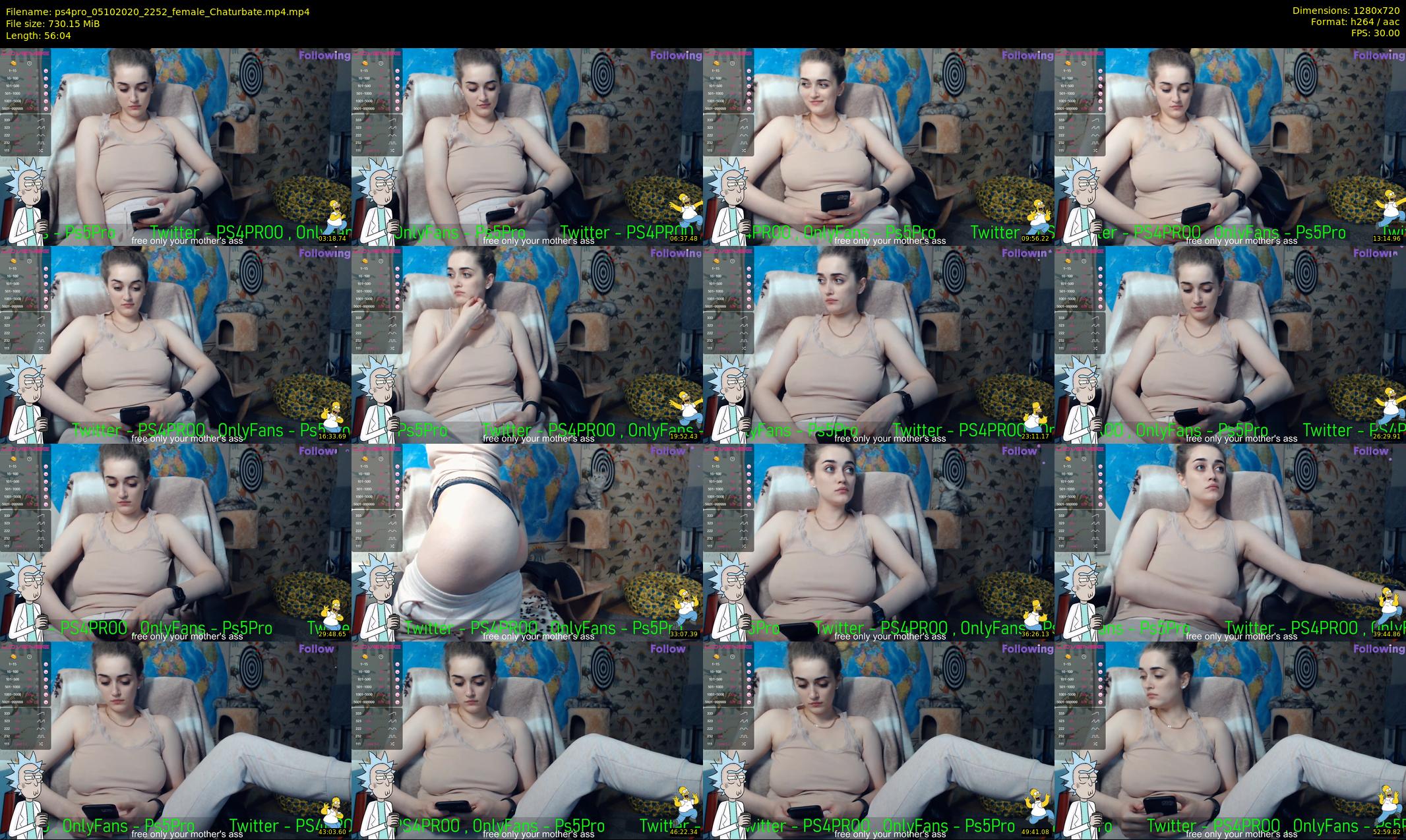 ps4pro — 57 minute Chaturbate female cam show recording, 720p, Oct 5, 2020