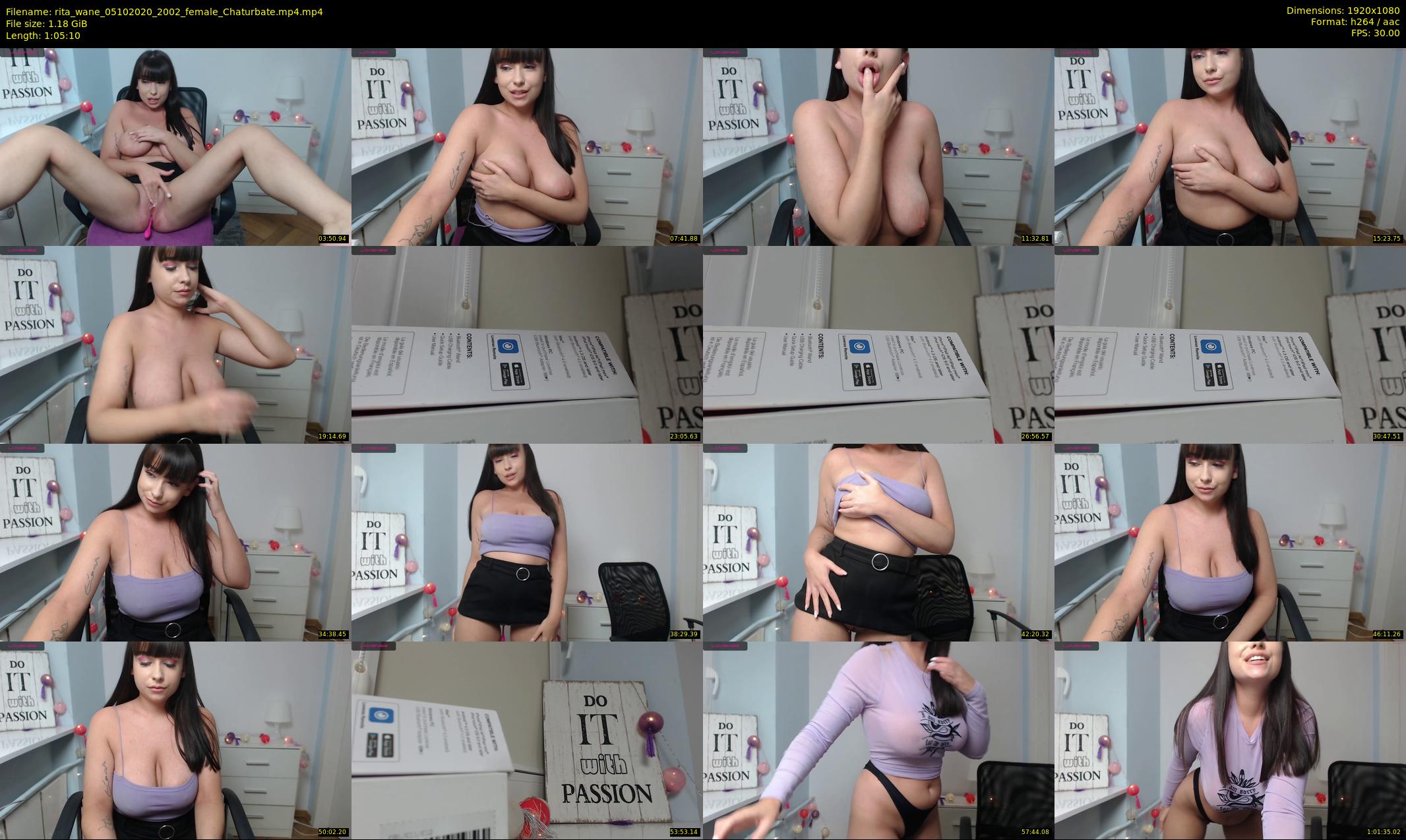 rita_wane — 66 minute Chaturbate female cam show recording, 1080p, Oct 5, 2020