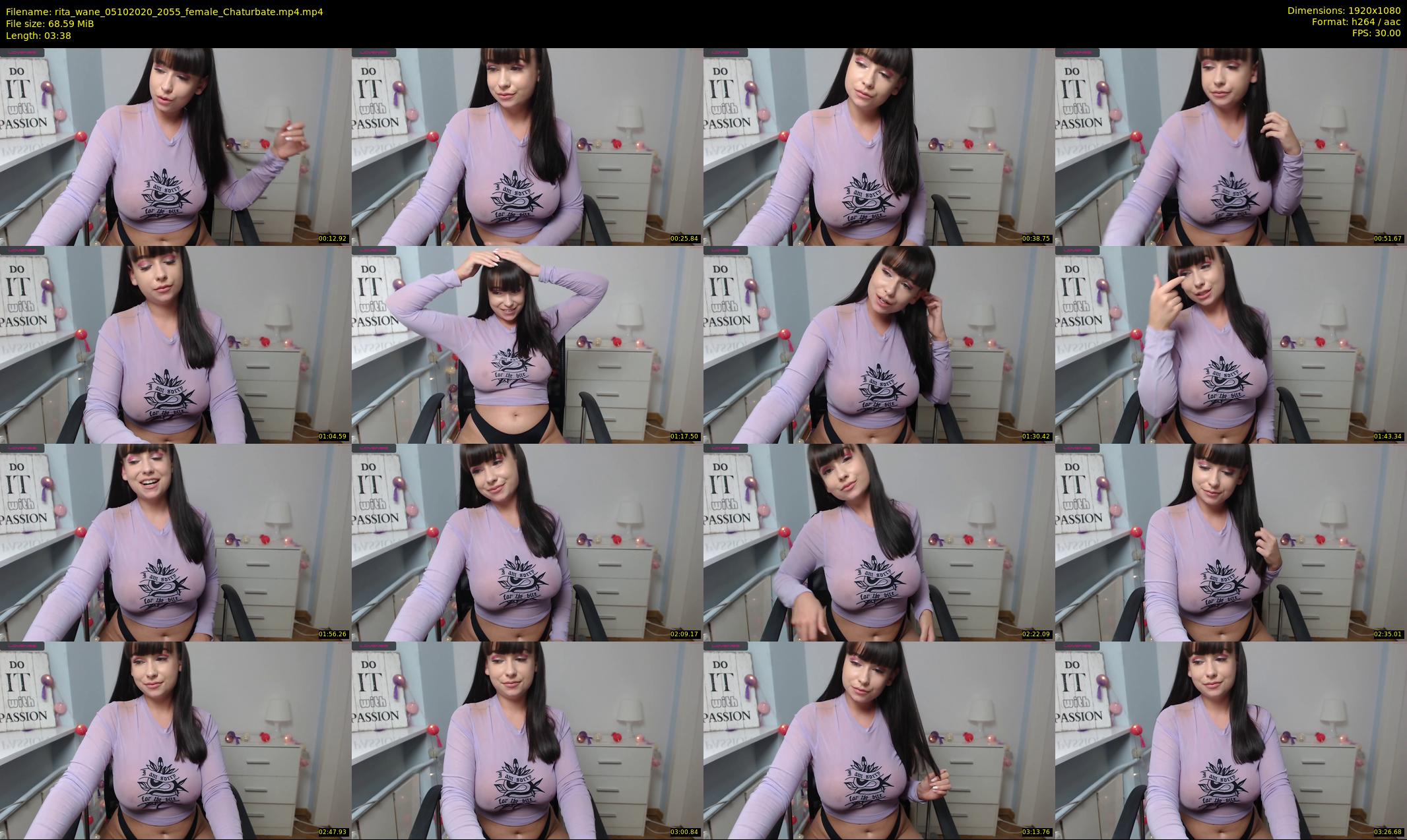 rita_wane — 4 minute Chaturbate female cam show recording, 1080p, Oct 5, 2020