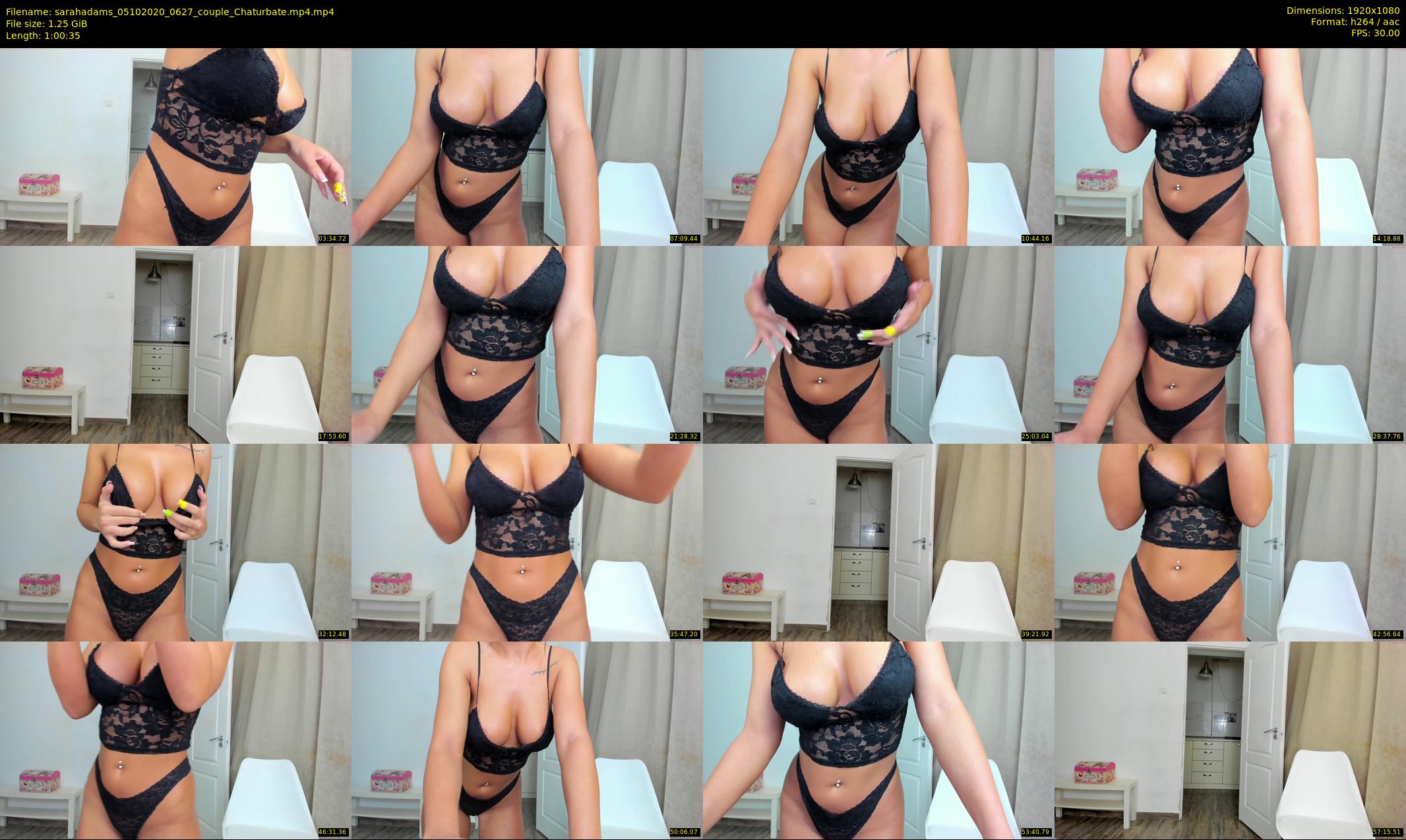 sarahadams — 61 minute Chaturbate female cam show recording, 1080p, Oct 5, 2020