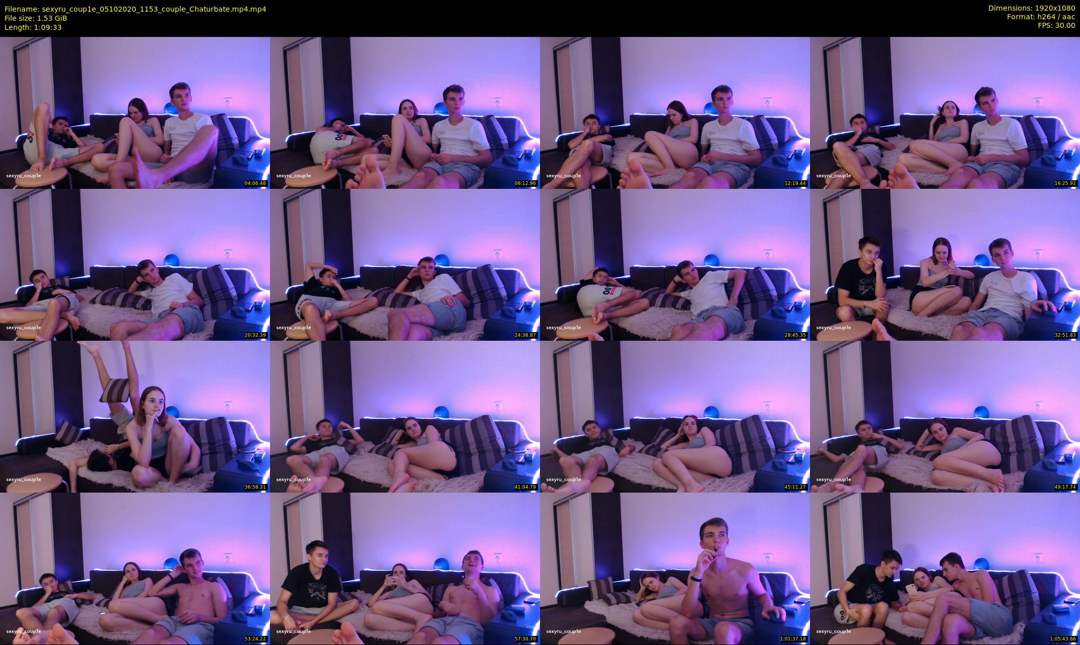 sexyru_coup1e — 70 minute Chaturbate couple cam show recording, 1080p, Oct 5, 2020