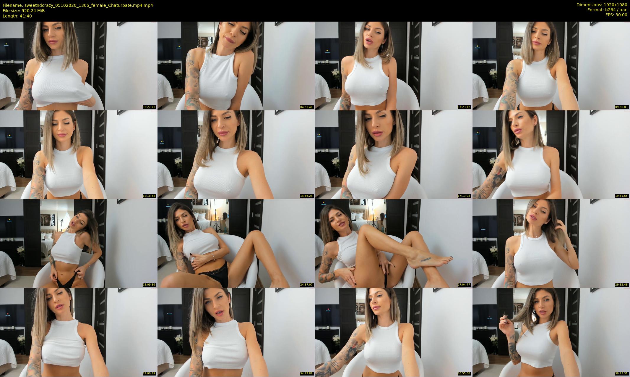 sweetndcrazy — 42 minute Chaturbate female cam show recording, 1080p, Oct 5, 2020