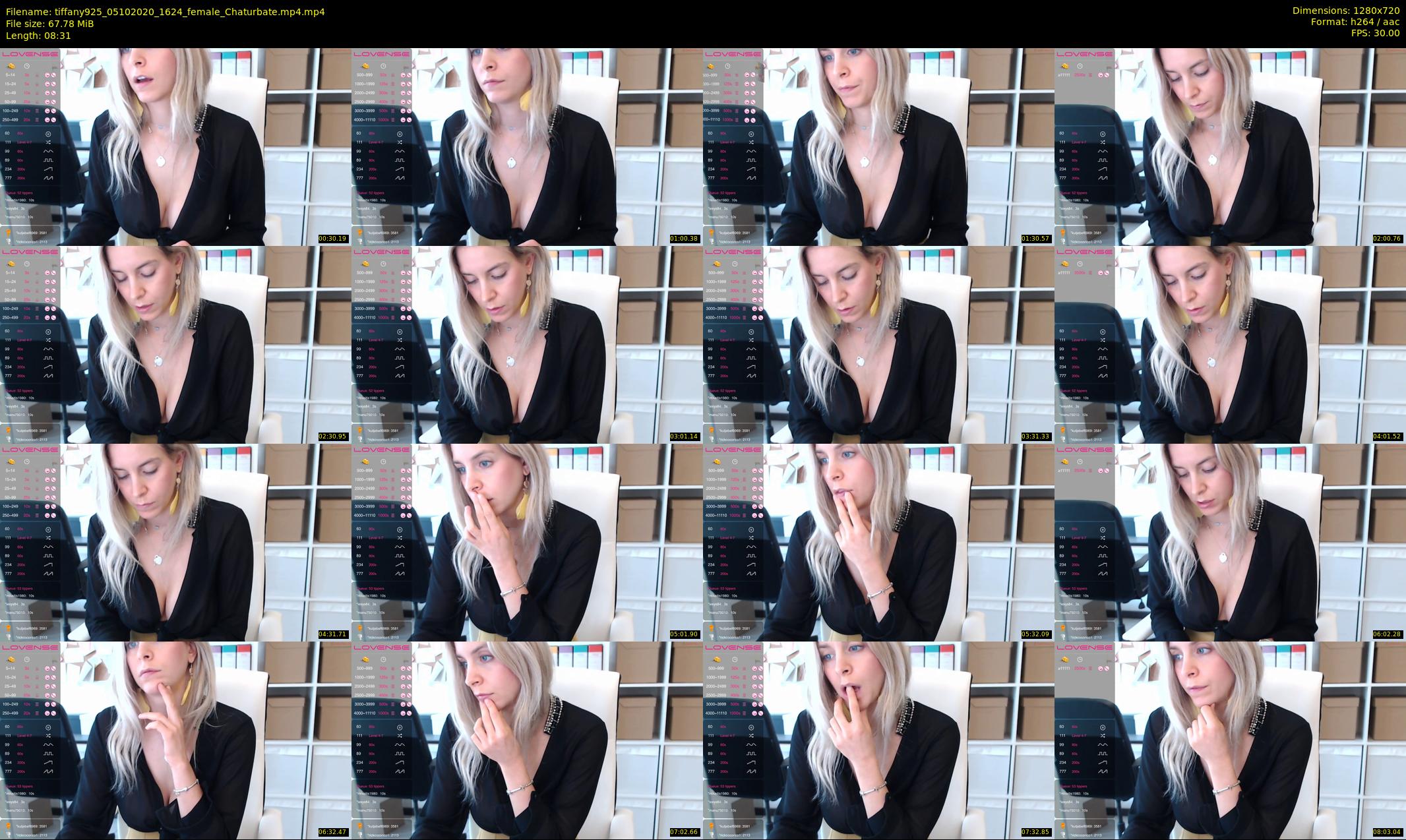 tiffany925 — 9 minute Chaturbate female cam show recording, 720p, Oct 5, 2020
