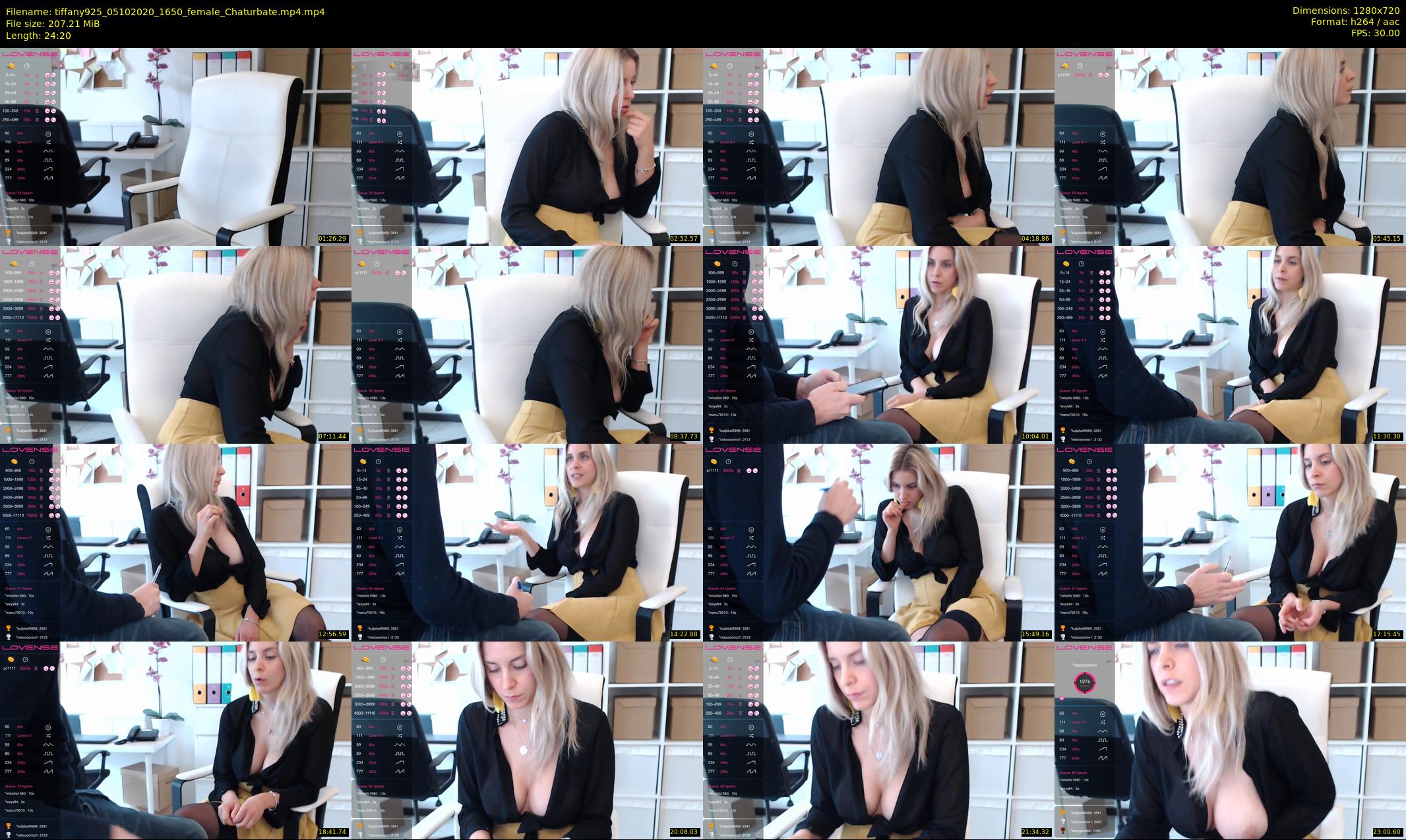 tiffany925 — 25 minute Chaturbate female cam show recording, 720p, Oct 5, 2020