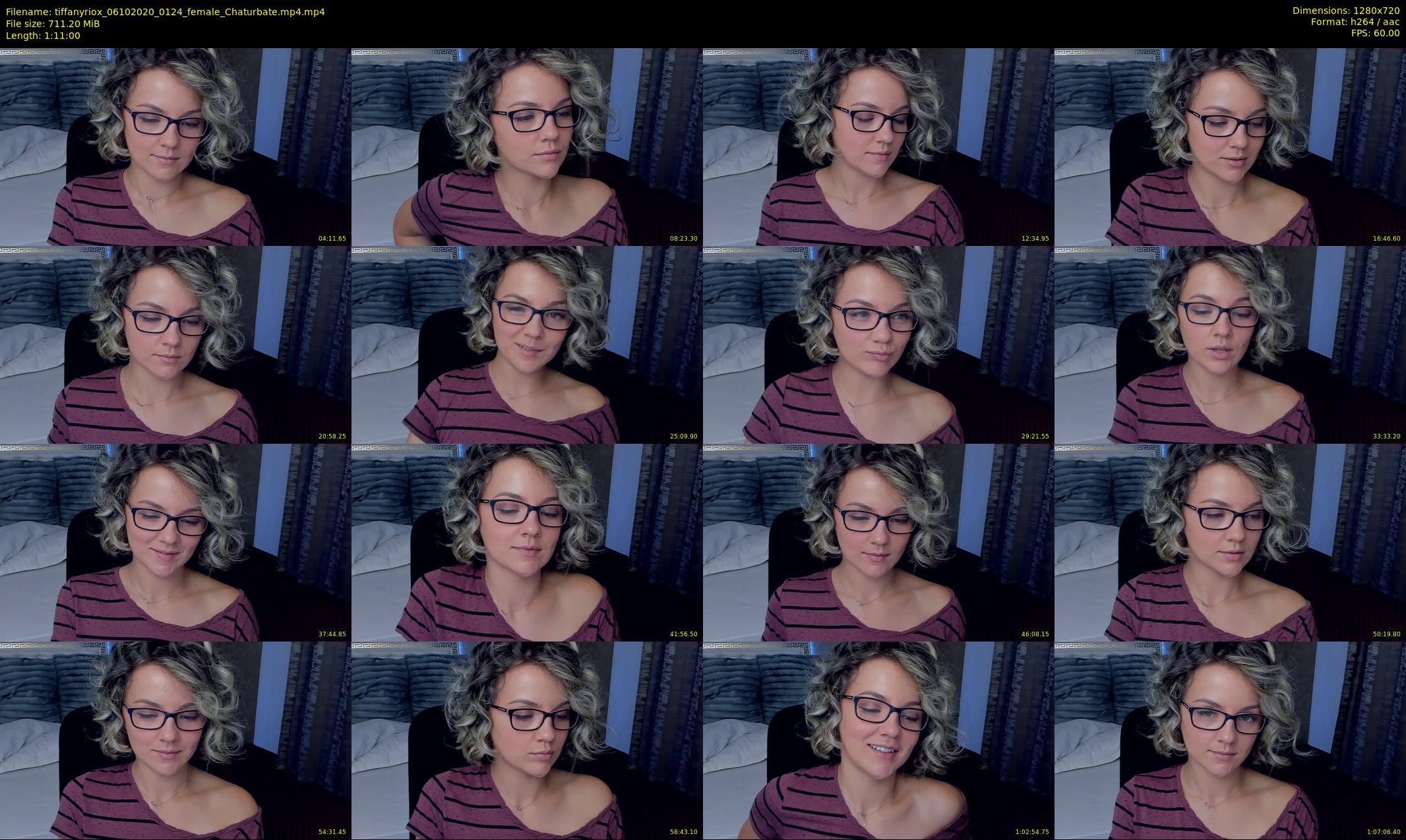 tiffanyriox — 71 minute Chaturbate female cam show recording, 720p, Oct 6, 2020