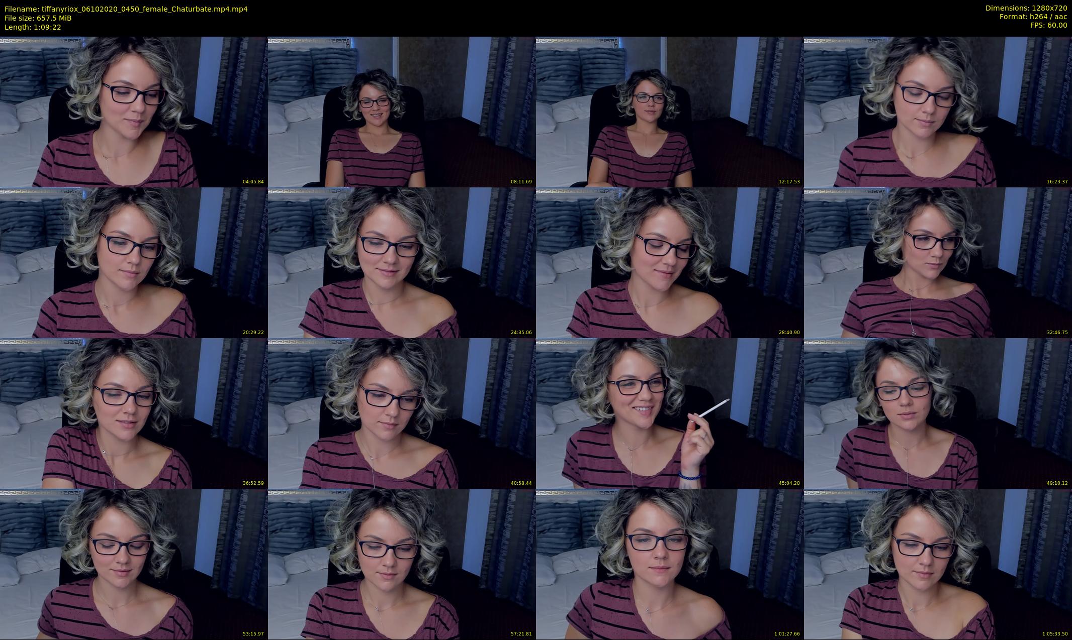 tiffanyriox — 70 minute Chaturbate female cam show recording, 720p, Oct 6, 2020