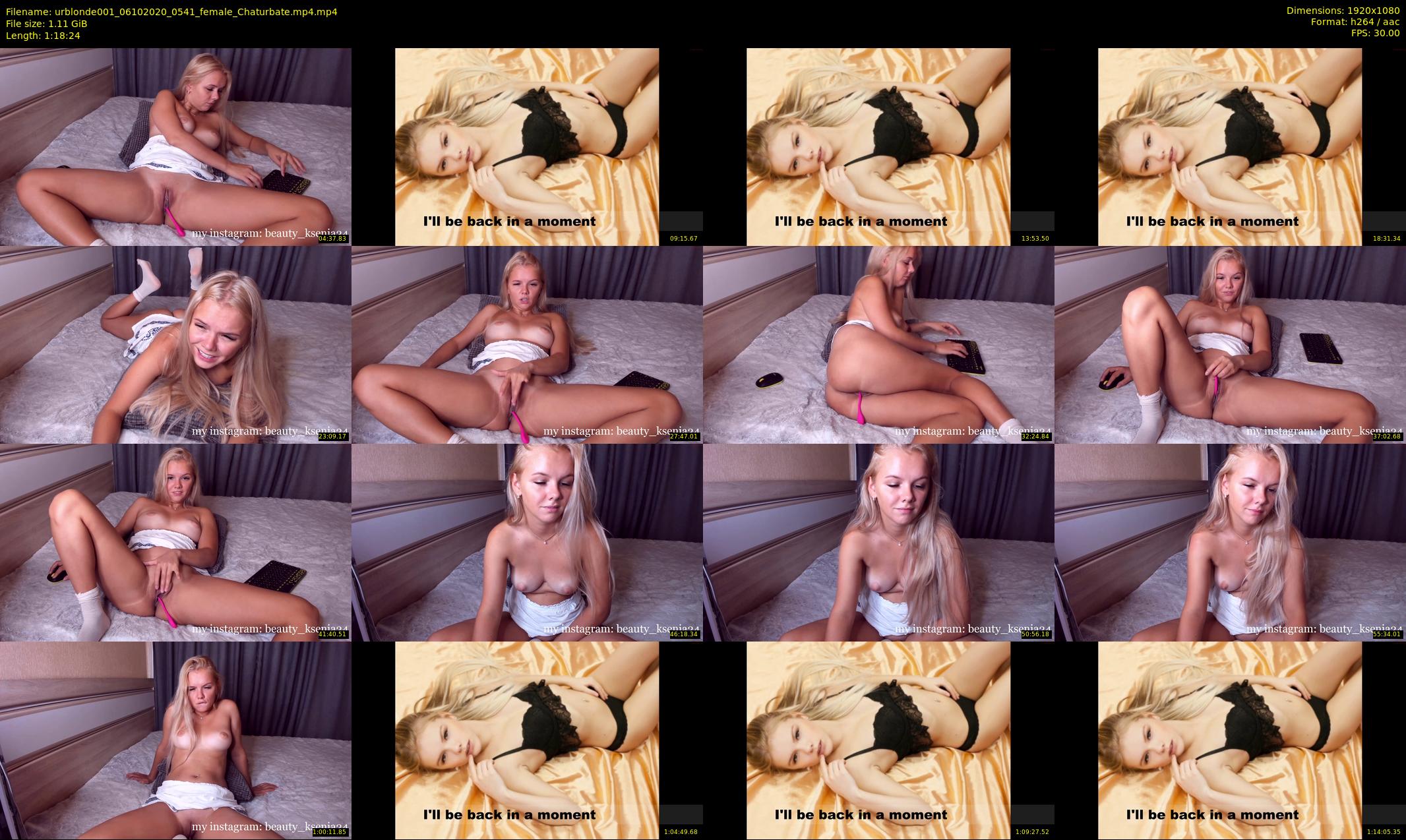 urblonde001 — 79 minute Chaturbate female cam show recording, 1080p, Oct 6, 2020