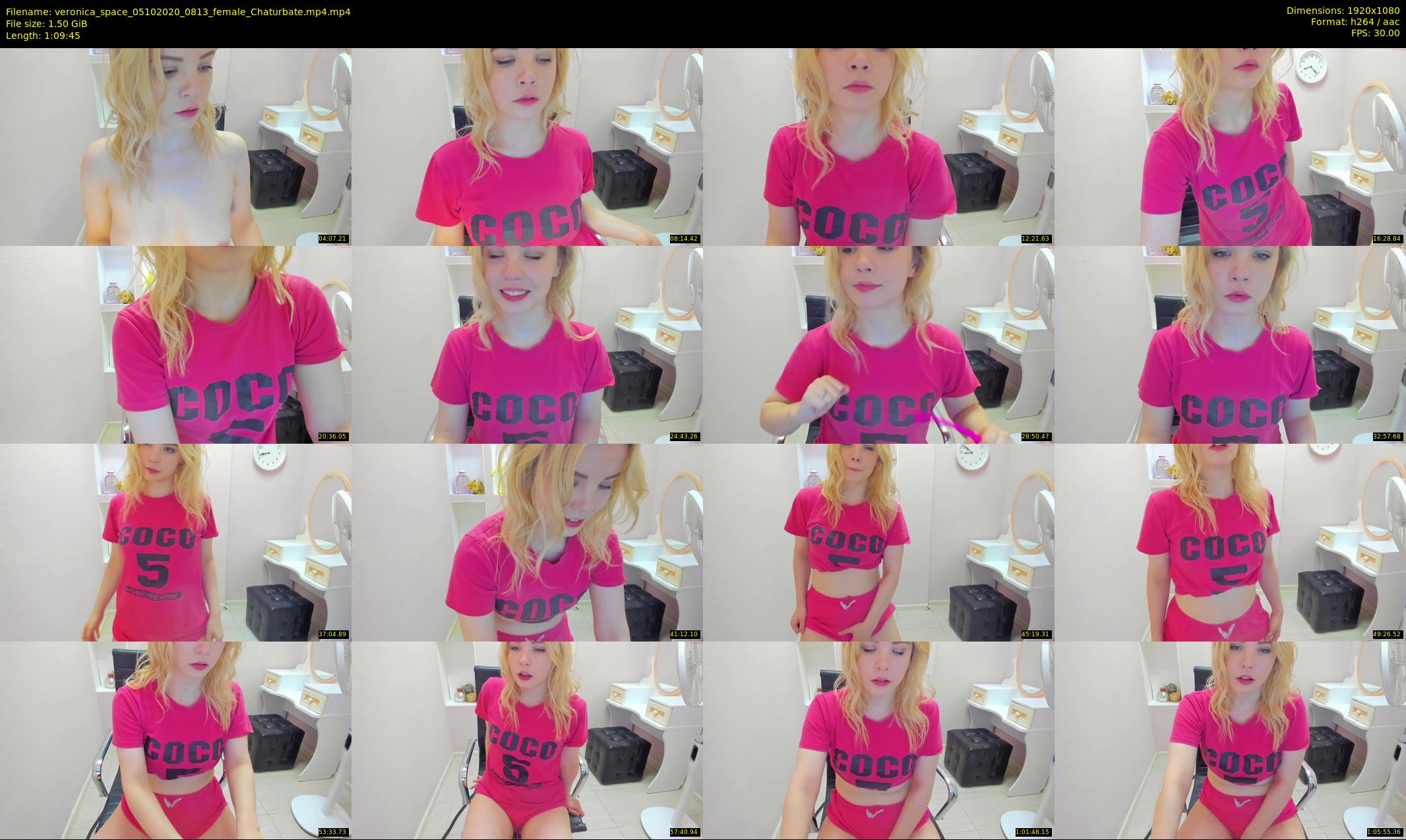 veronica_space — 70 minute Chaturbate female cam show recording, 1080p, Oct 5, 2020