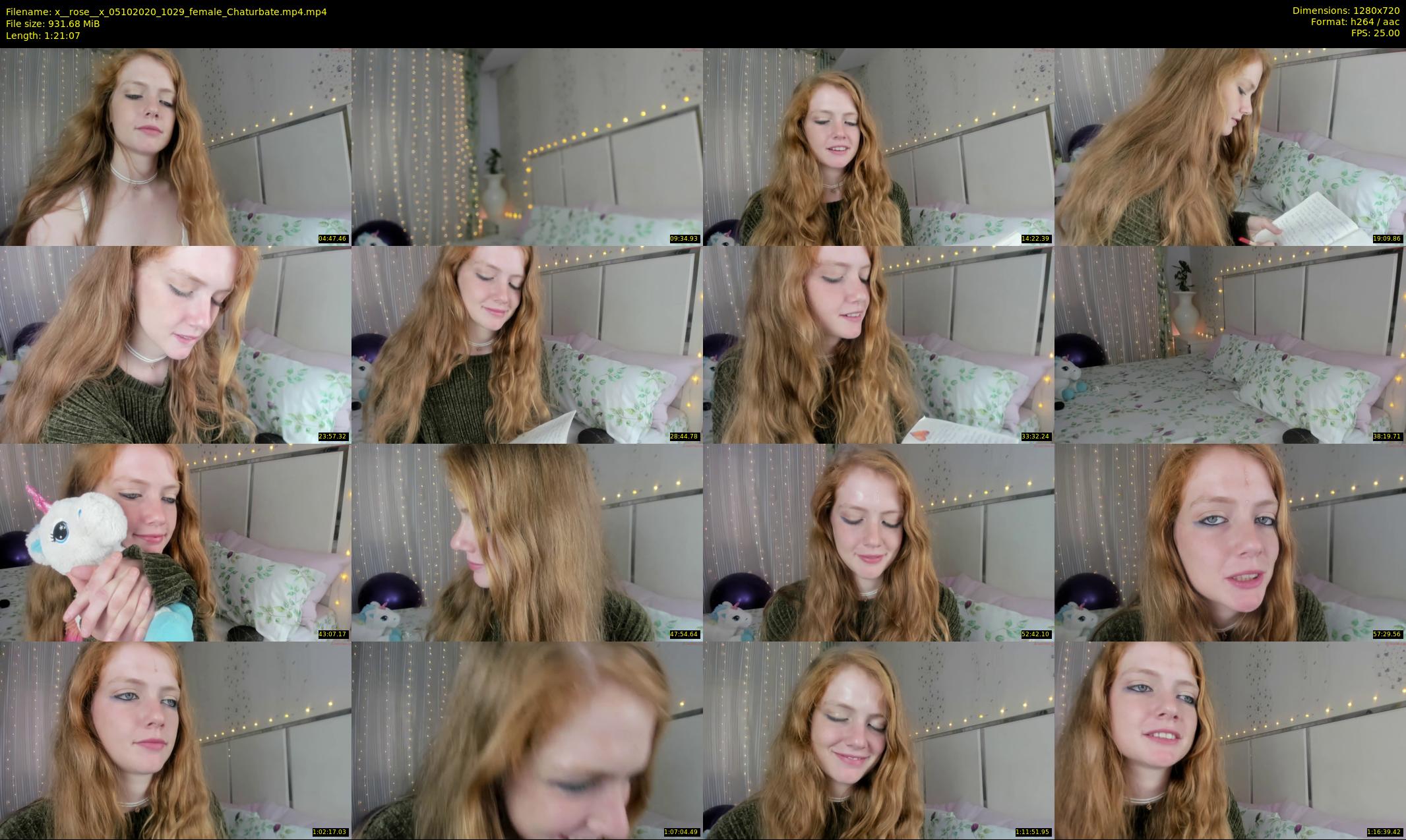 x__rose__x — 82 minute Chaturbate female cam show recording, 720p, Oct 5, 2020