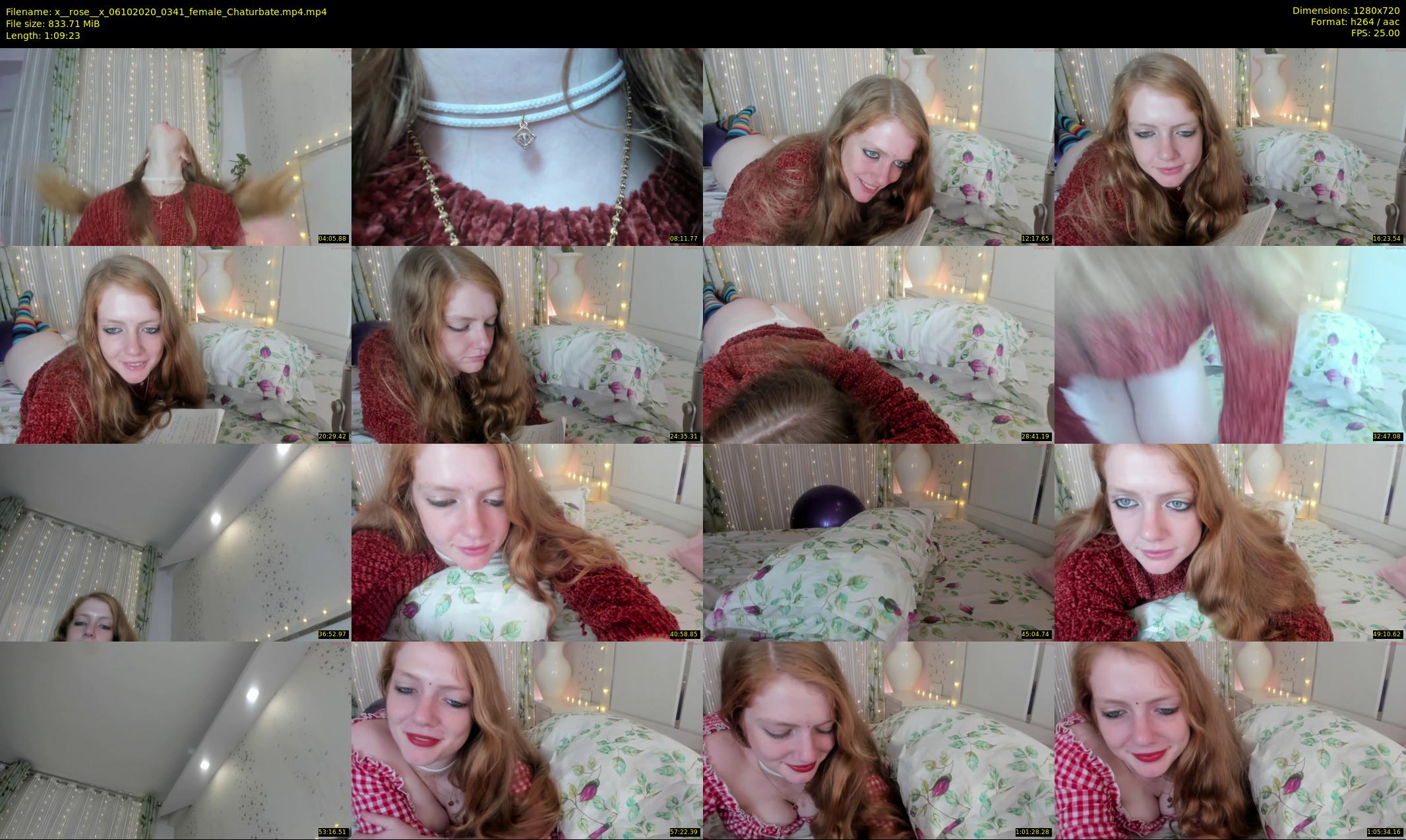 x__rose__x — 70 minute Chaturbate female cam show recording, 720p, Oct 6, 2020