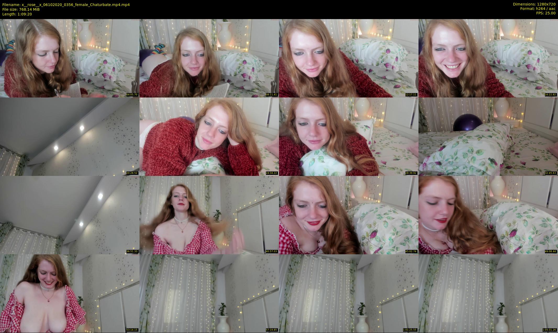 x__rose__x — 70 minute Chaturbate female cam show recording, 720p, Oct 6, 2020