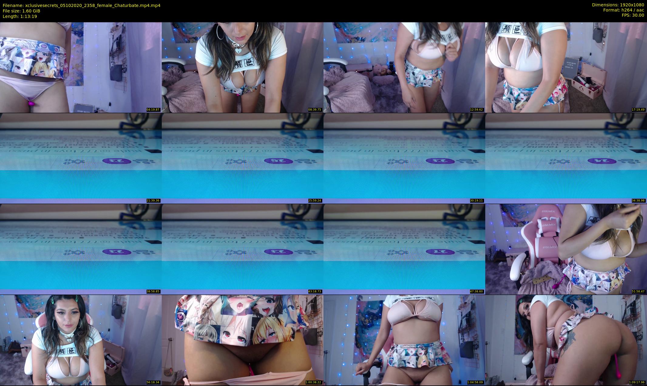xclusivesecrets — 74 minute Chaturbate female cam show recording, 1080p, Oct 5, 2020