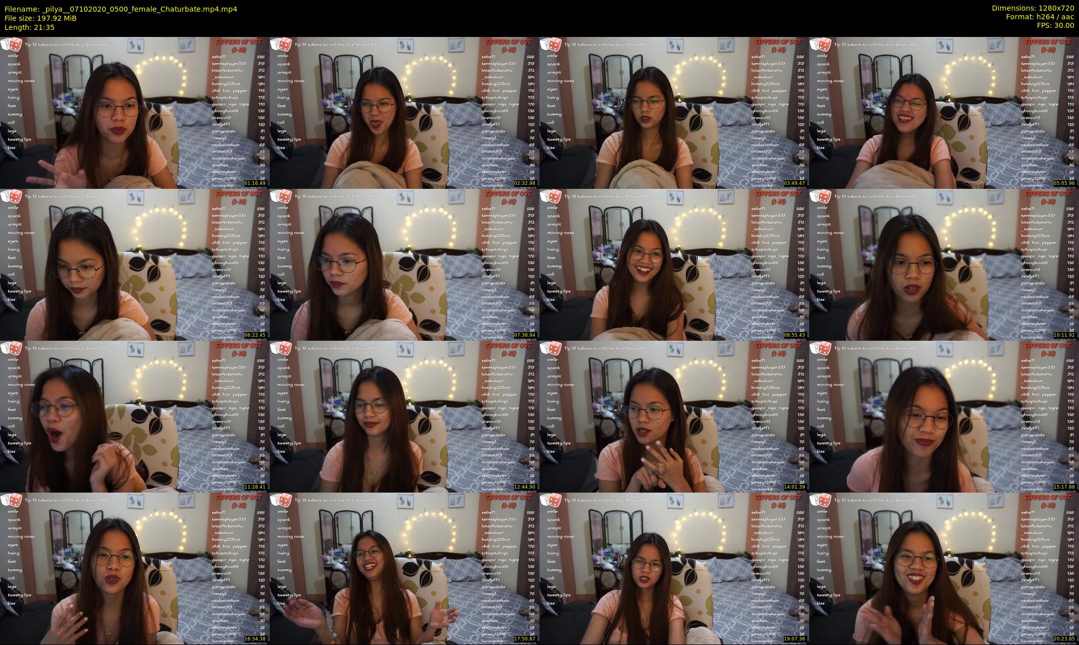_pilya_ — 22 minute Chaturbate female cam show recording, 720p, Oct 7, 2020