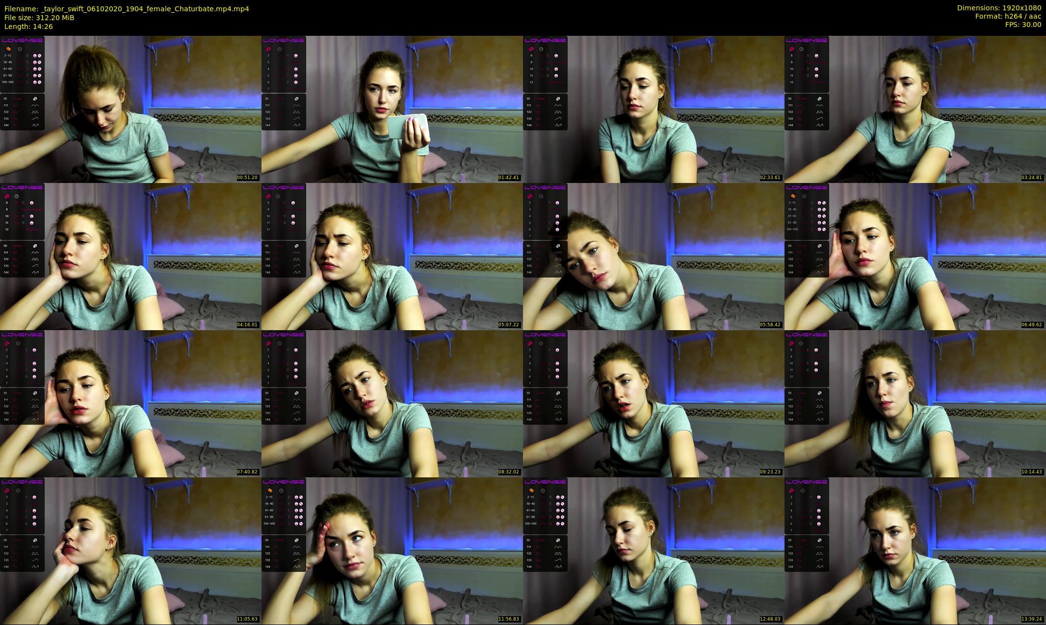 _taylor_swift — 15 minute Chaturbate female cam show recording, 1080p, Oct 6, 2020