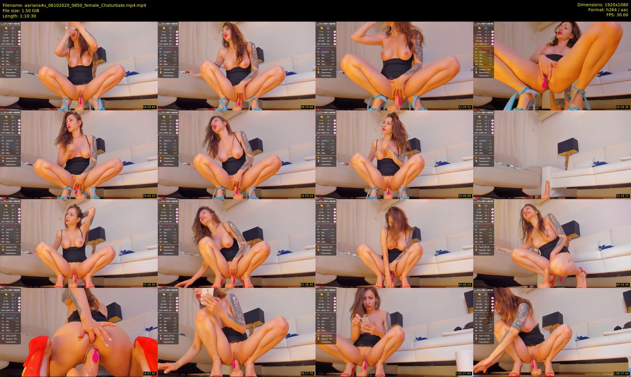 aariana4u — 71 minute Chaturbate female cam show recording, 1080p, Oct 6, 2020