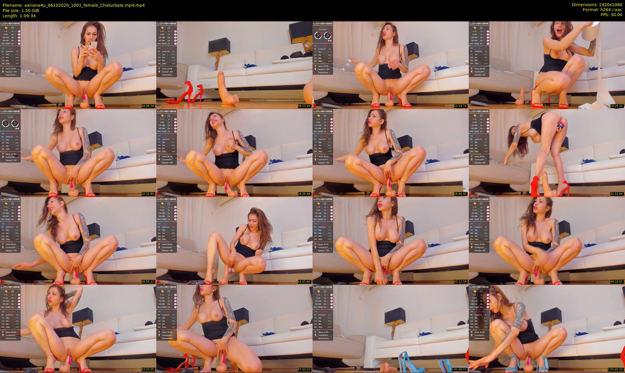 aariana4u — 70 minute Chaturbate female cam show recording, 1080p, Oct 6, 2020