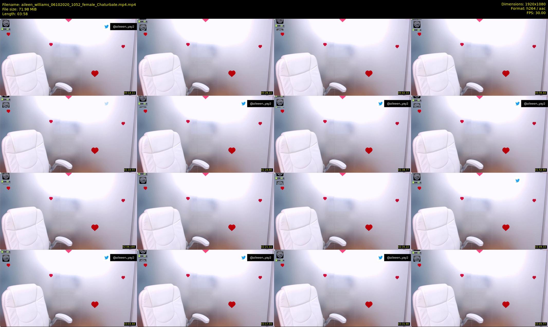 aileen_williams — 4 minute Chaturbate female cam show recording, 1080p, Oct 6, 2020