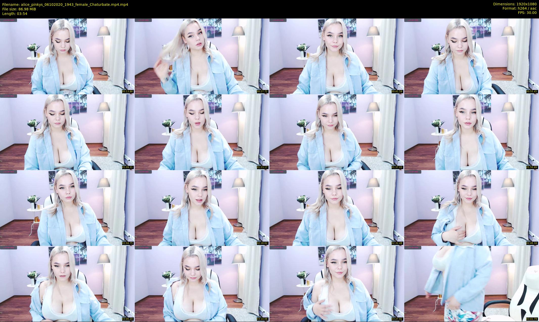 alice_pinkys — 4 minute Chaturbate female cam show recording, 1080p, Oct 6, 2020