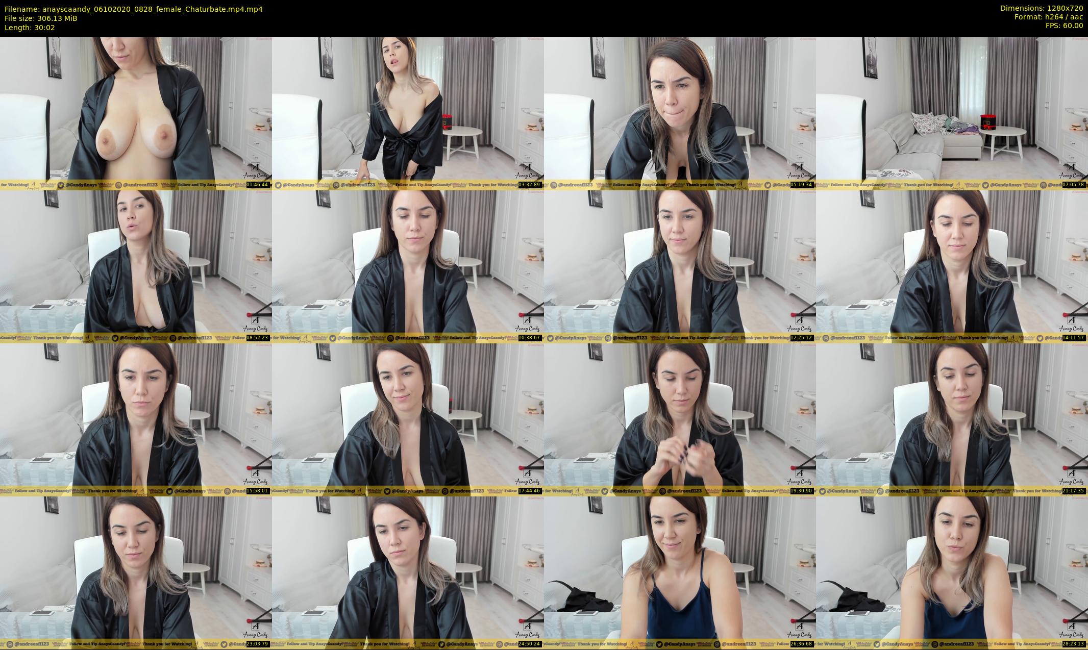 anayscaandy — 31 minute Chaturbate female cam show recording, 720p, Oct 6, 2020