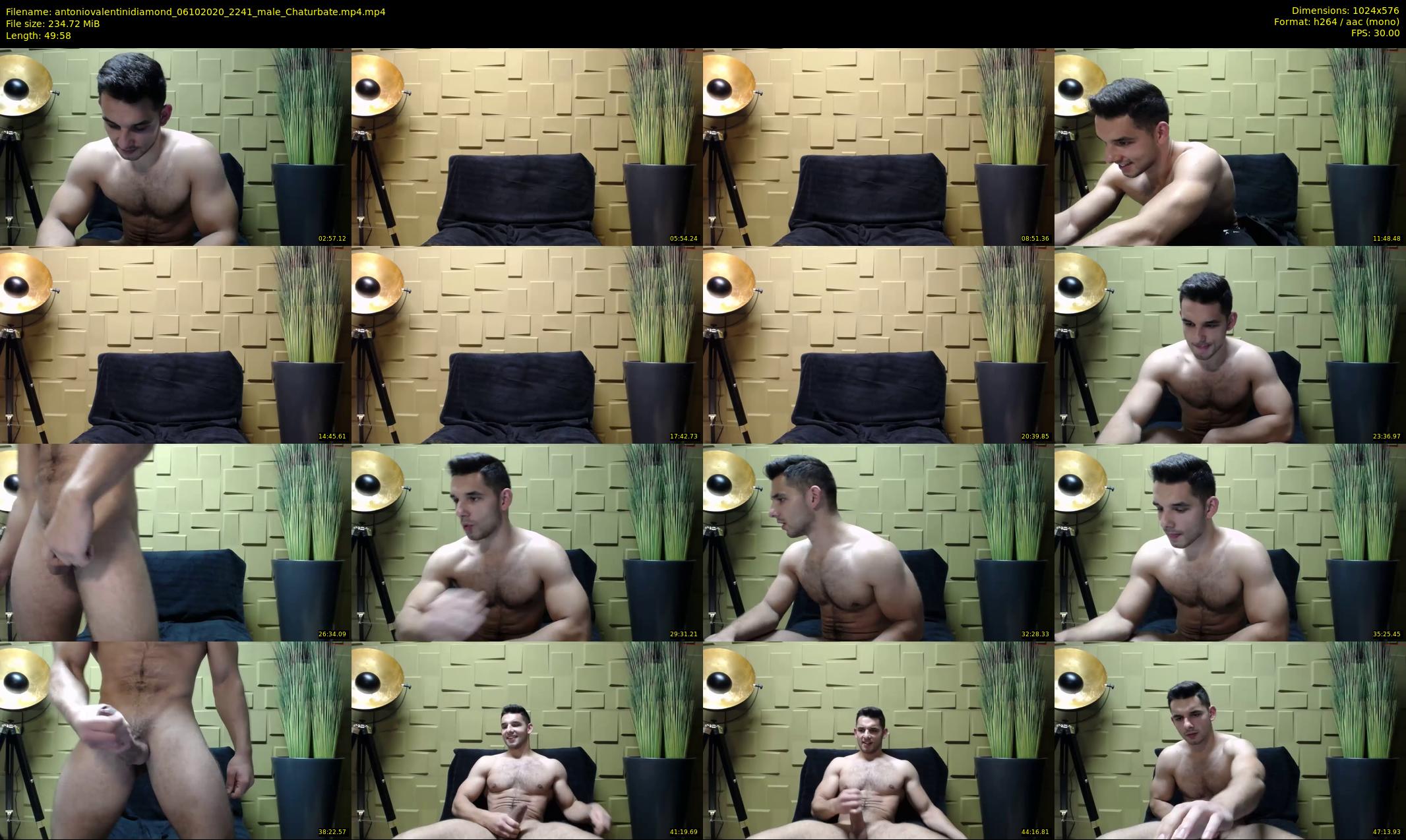 antoniovalentinidiamond — 50 minute Chaturbate male cam show recording, 480p, Oct 6, 2020