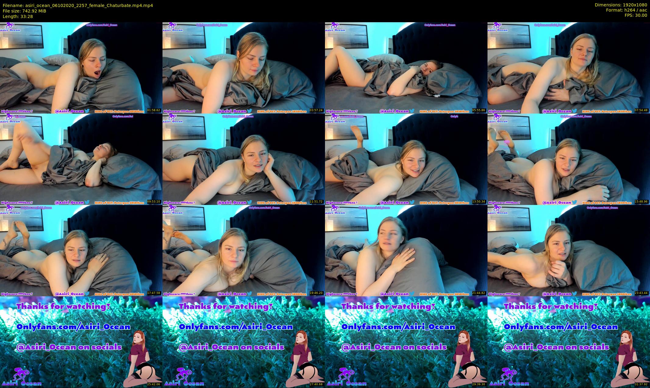asiri_ocean — 34 minute Chaturbate female cam show recording, 1080p, Oct 6, 2020