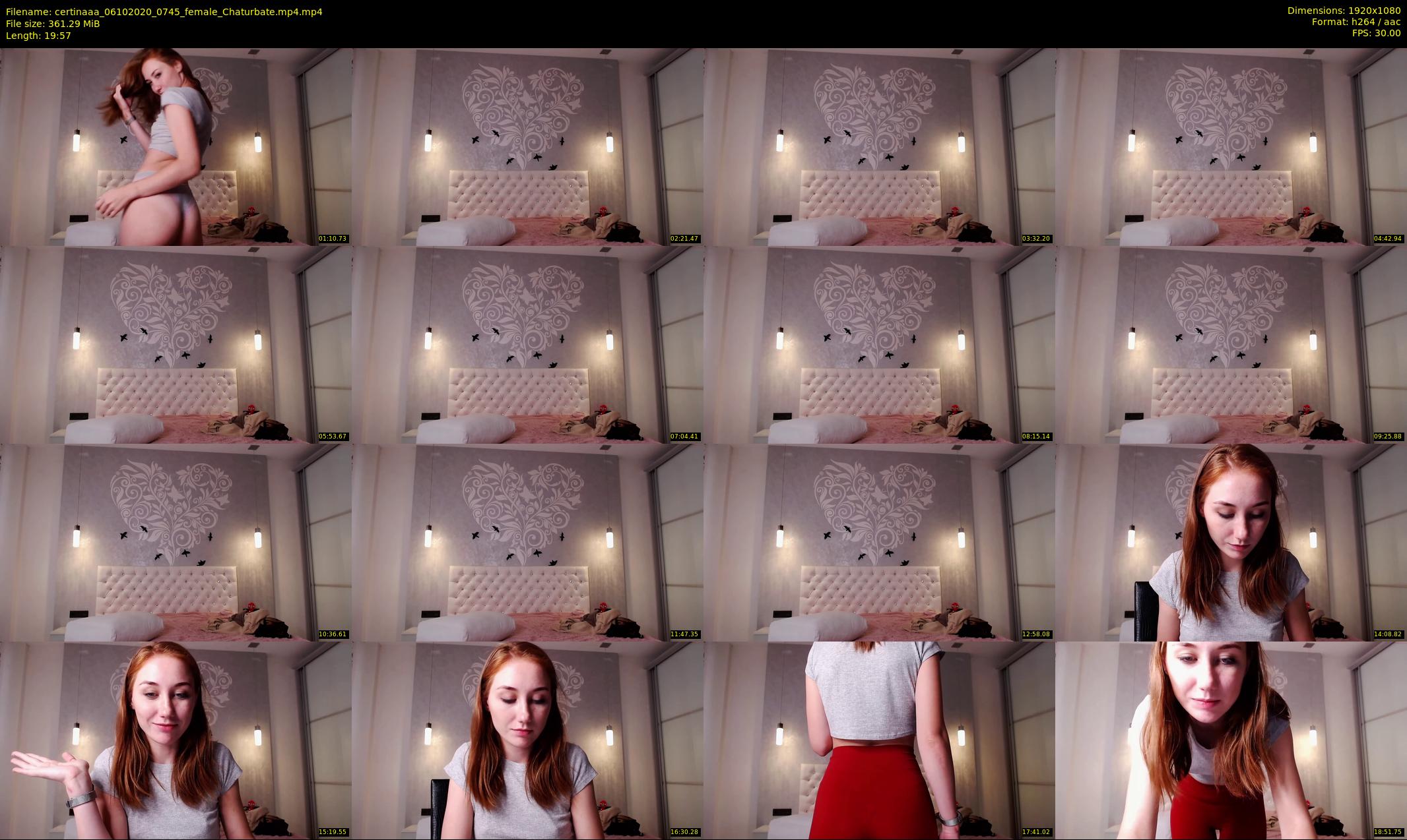 certinaaa — 20 minute Chaturbate female cam show recording, 1080p, Oct 6, 2020