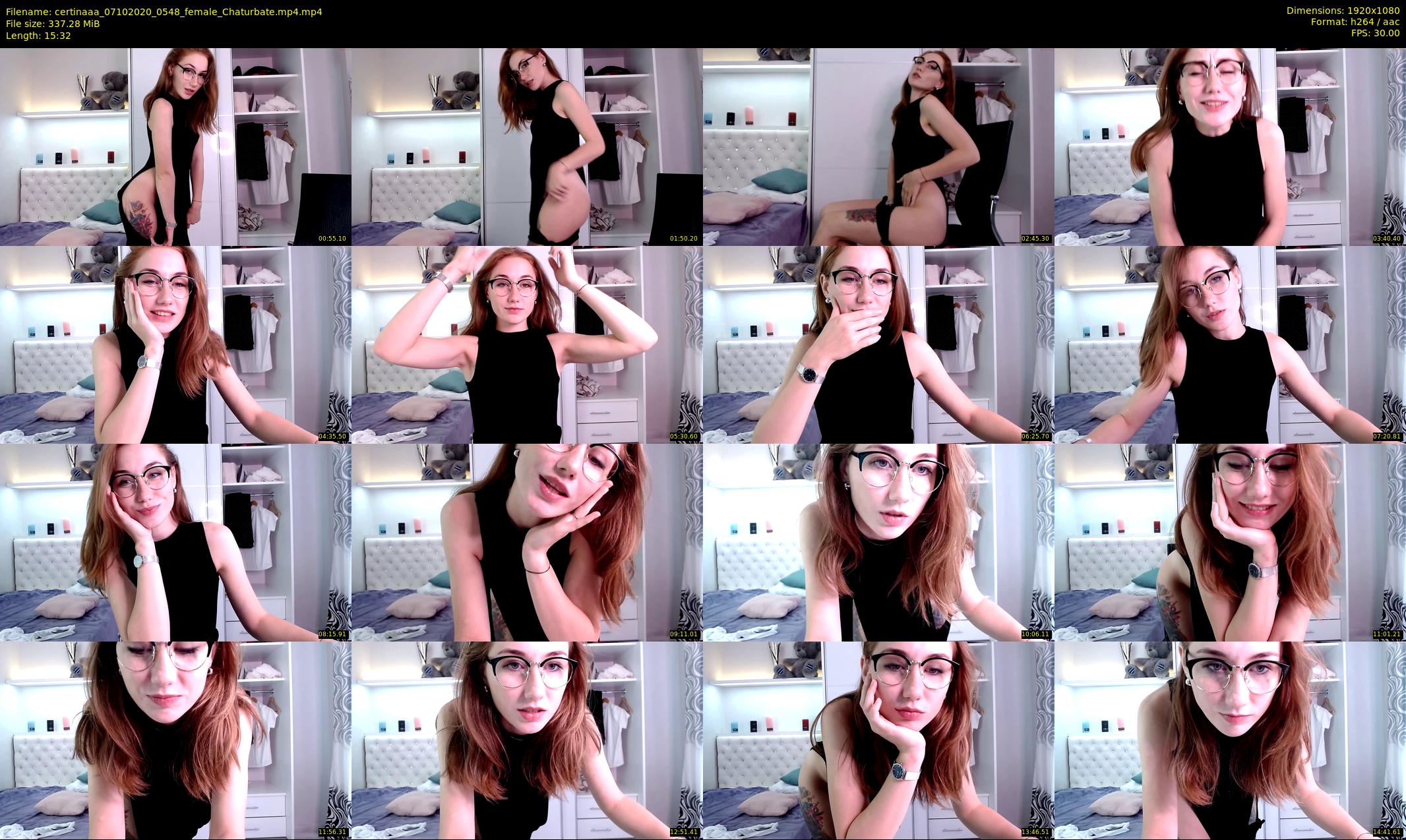 certinaaa — 16 minute Chaturbate female cam show recording, 1080p, Oct 7, 2020
