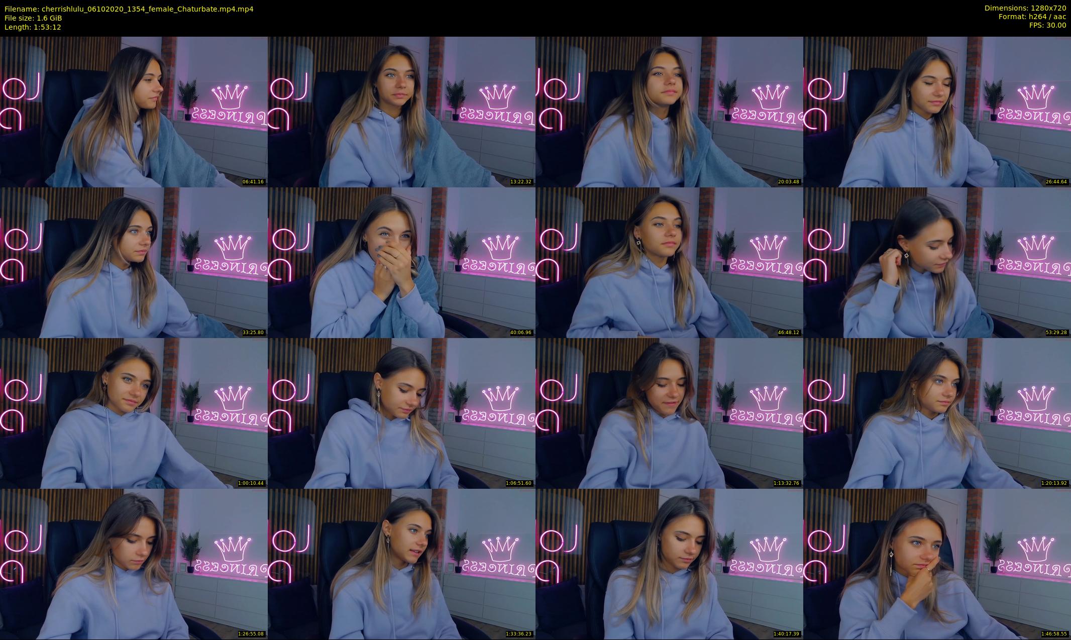 cherrishlulu — 114 minute Chaturbate female cam show recording, 720p, Oct 6, 2020
