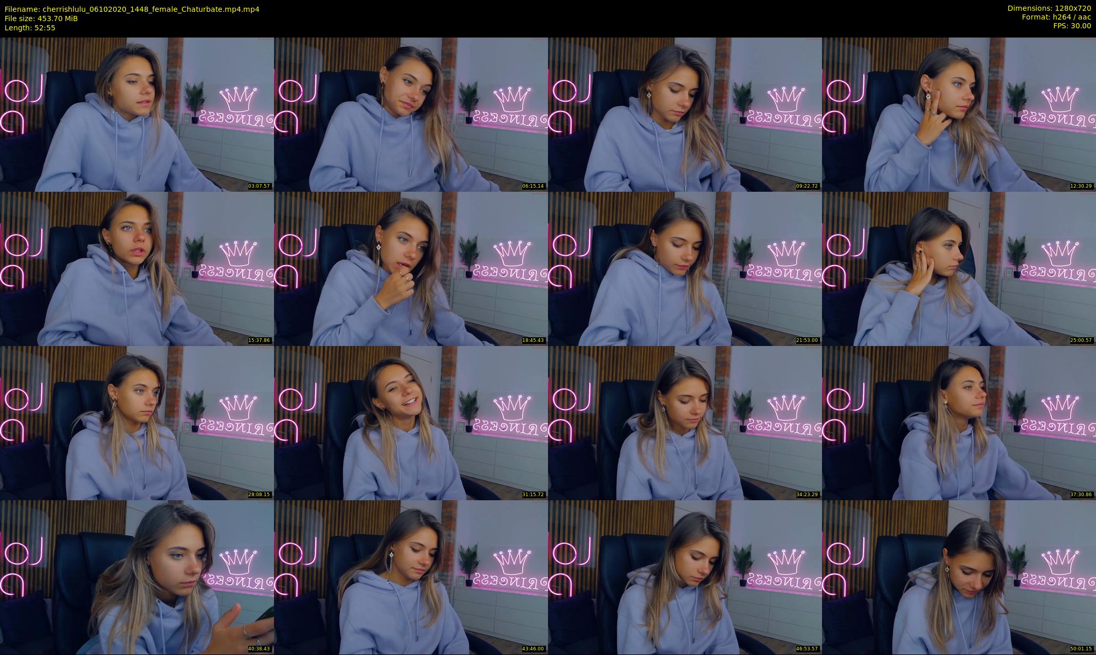 cherrishlulu — 53 minute Chaturbate female cam show recording, 720p, Oct 6, 2020