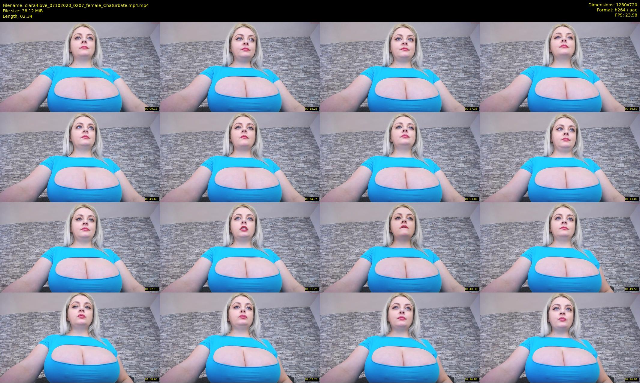 clara4love — 3 minute Chaturbate female cam show recording, 720p, Oct 7, 2020
