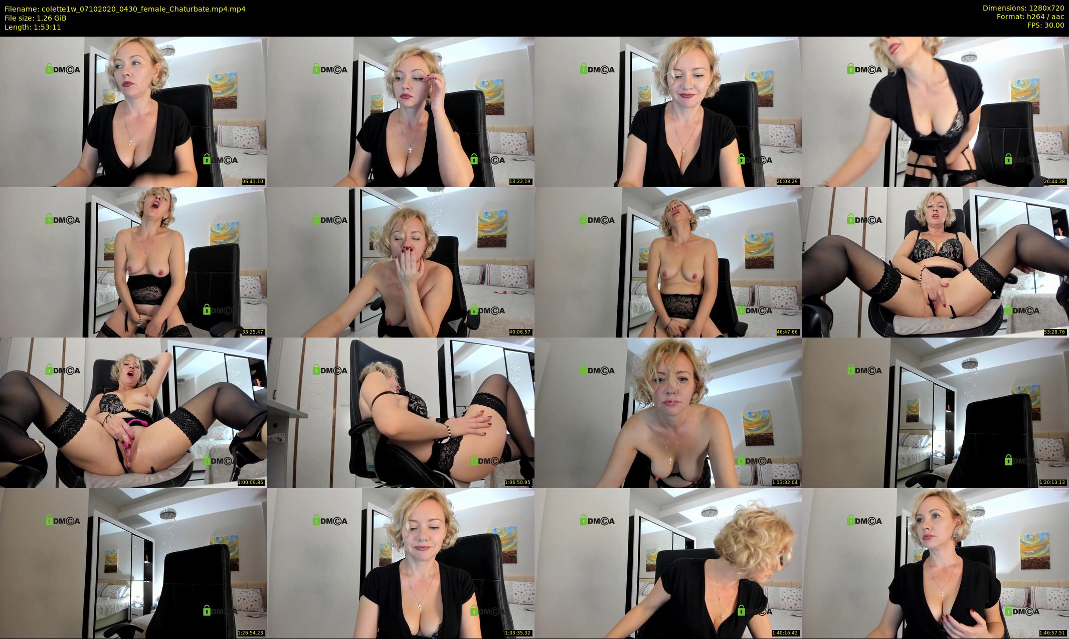 colette1w — 114 minute Chaturbate female cam show recording, 720p, Oct 7, 2020
