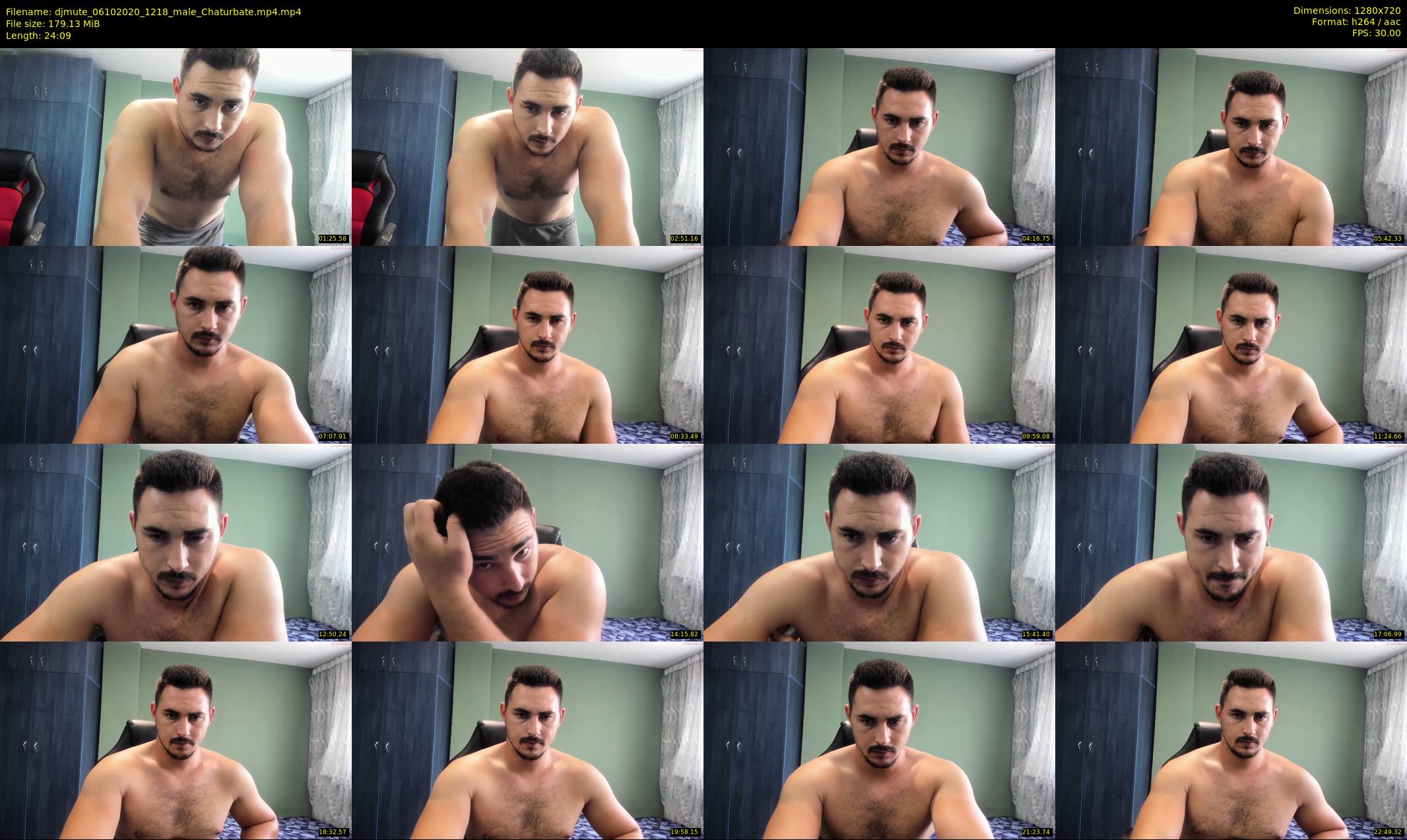 djmute — 25 minute Chaturbate male cam show recording, 720p, Oct 6, 2020