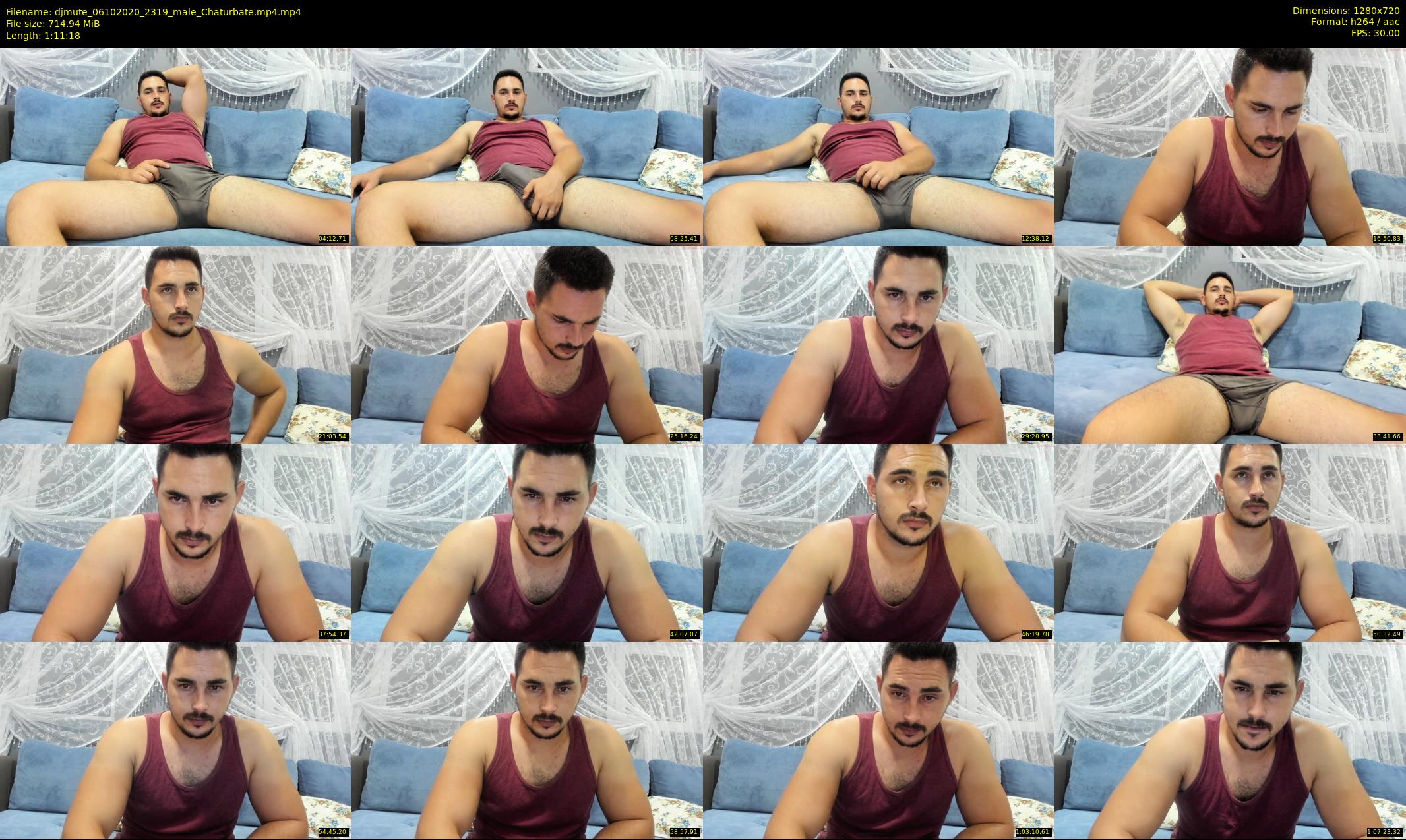 djmute — 72 minute Chaturbate male cam show recording, 720p, Oct 6, 2020