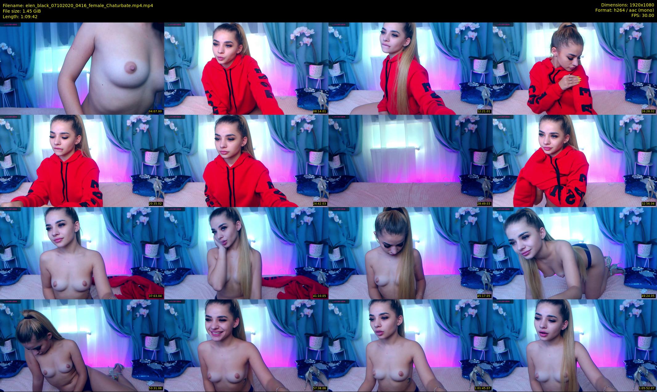elen_black — 70 minute Chaturbate female cam show recording, 1080p, Oct 7, 2020