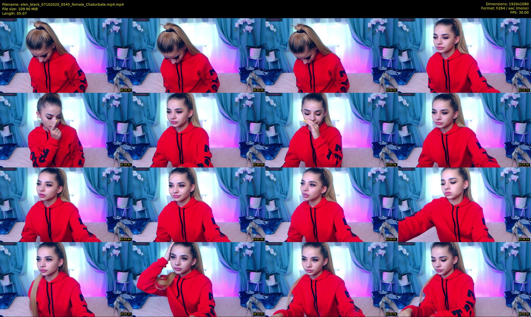 elen_black — 6 minute Chaturbate female cam show recording, 1080p, Oct 7, 2020