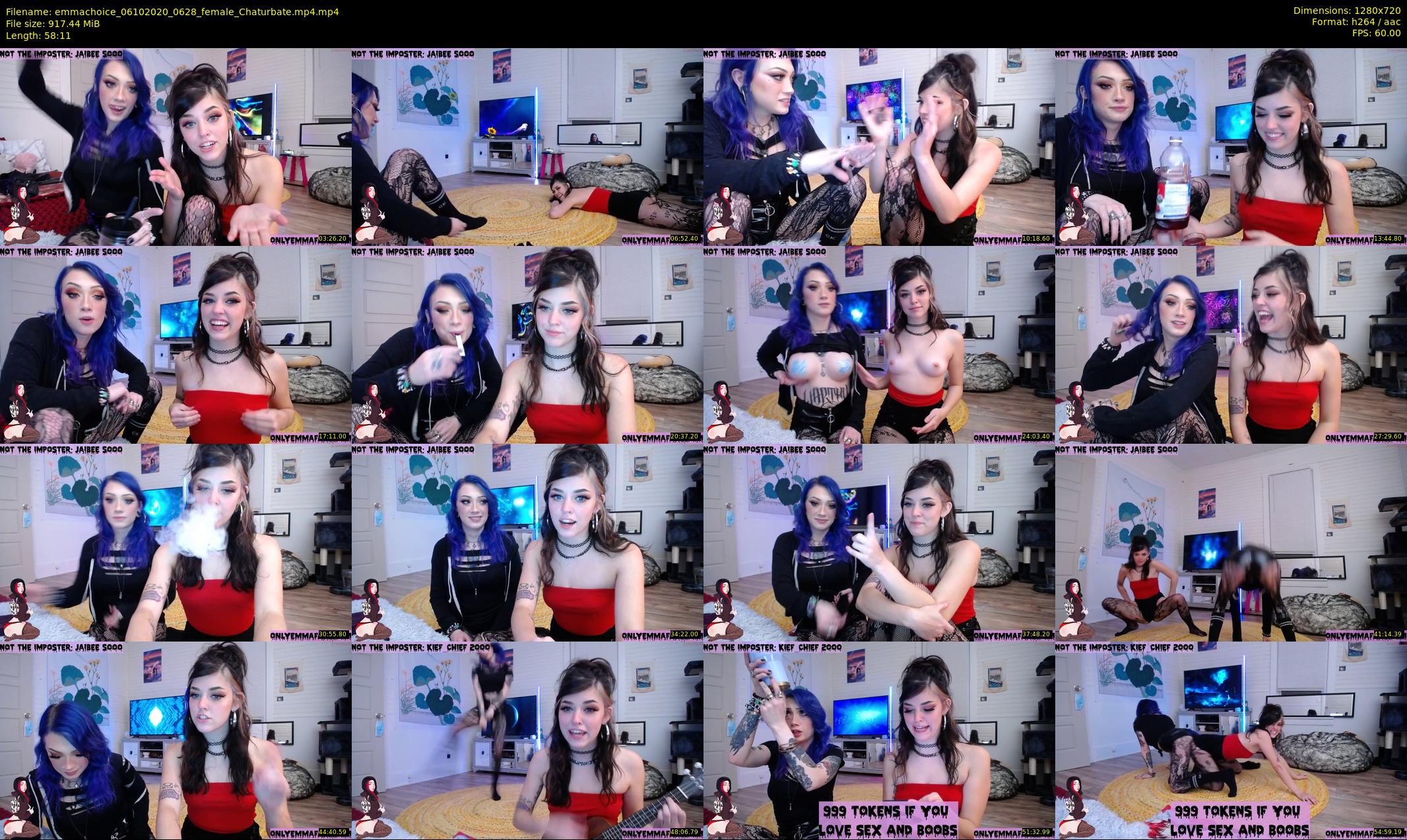 emmachoice — 59 minute Chaturbate female cam show recording, 720p, Oct 6, 2020