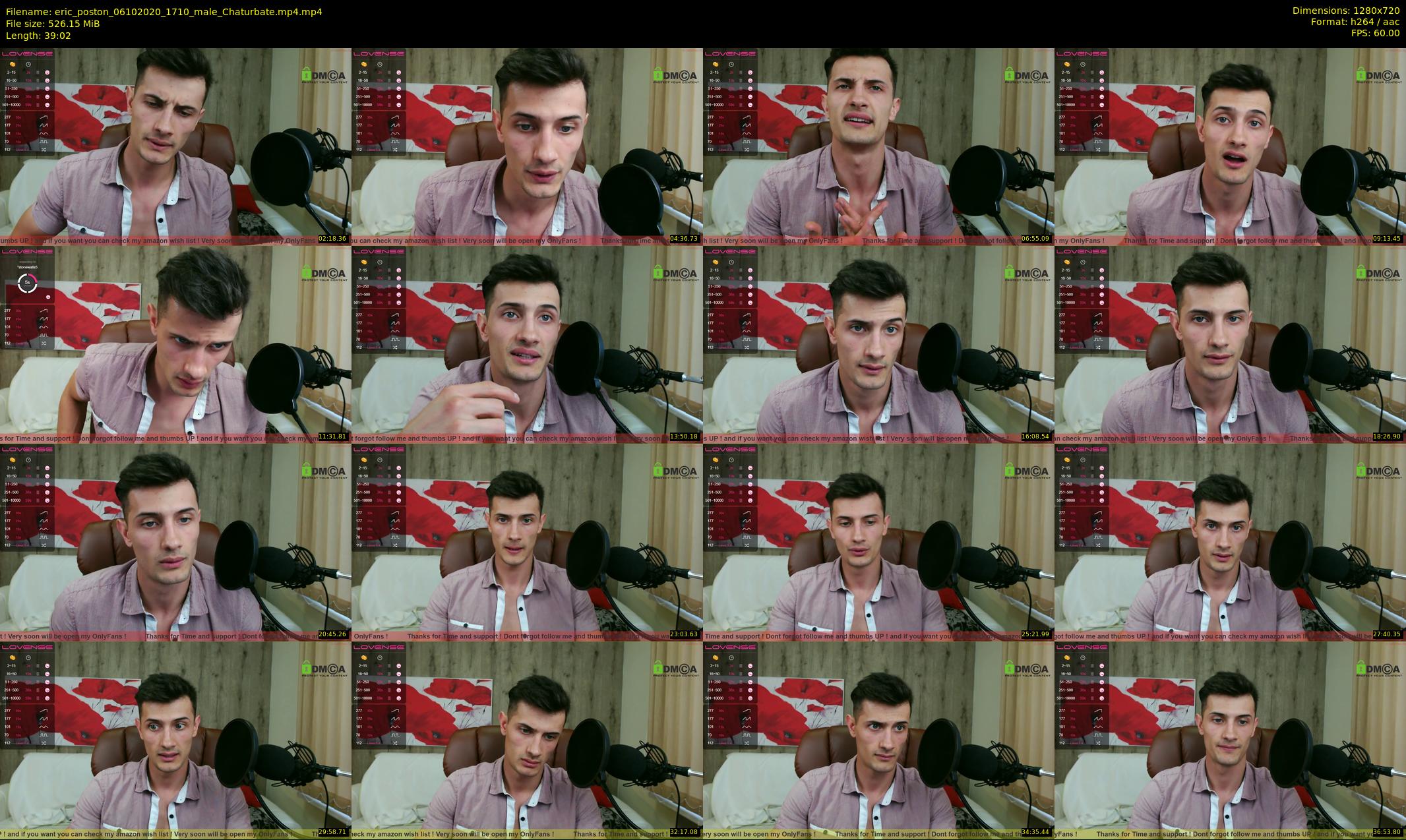 eric_poston — 40 minute Chaturbate male cam show recording, 720p, Oct 6, 2020