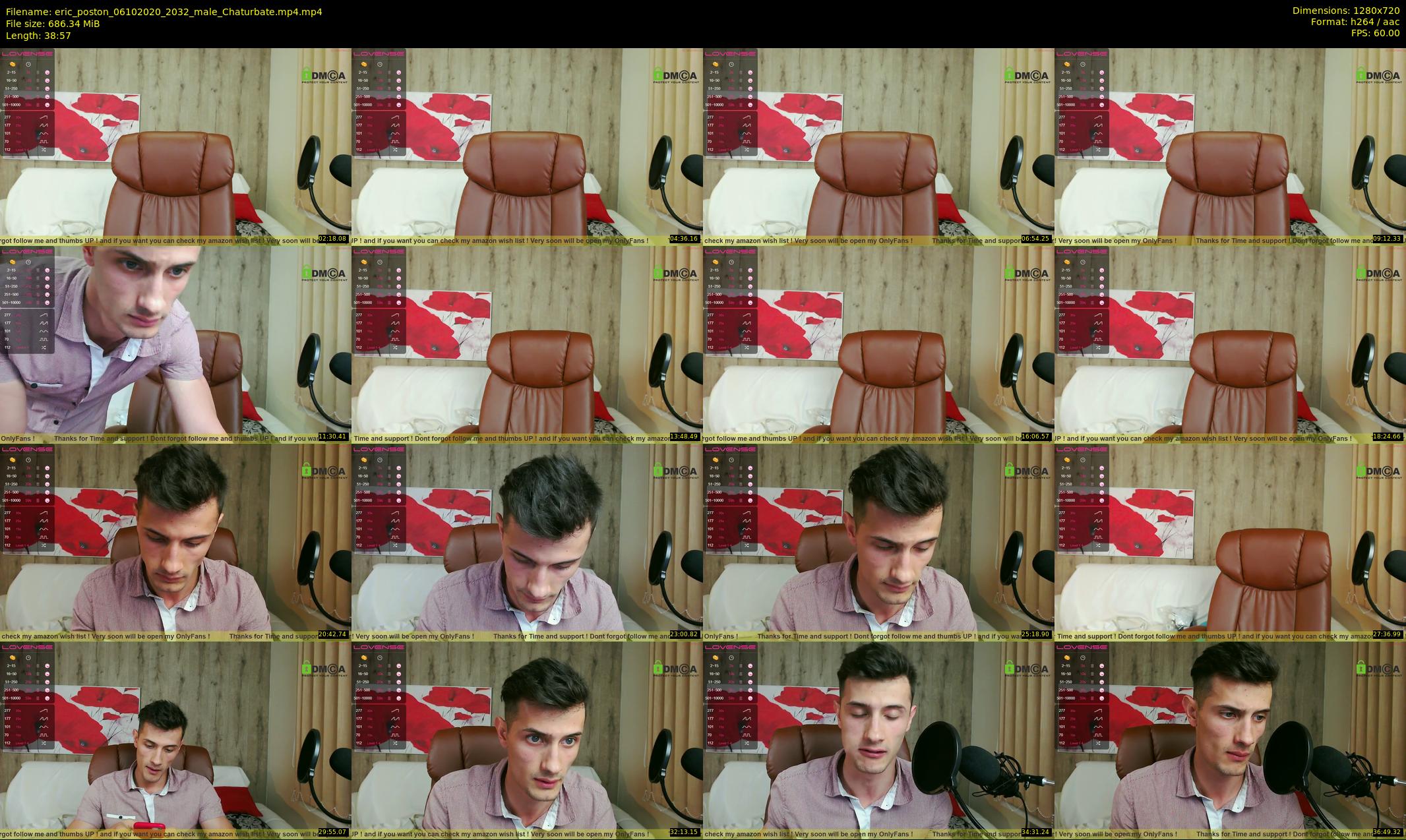 eric_poston — 39 minute Chaturbate male cam show recording, 720p, Oct 6, 2020