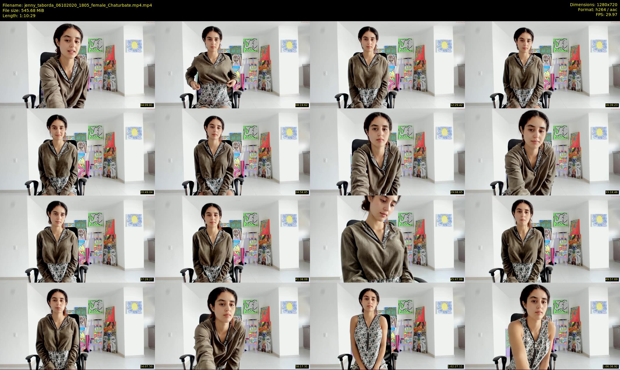 jenny_taborda — 71 minute Chaturbate female cam show recording, 720p, Oct 6, 2020