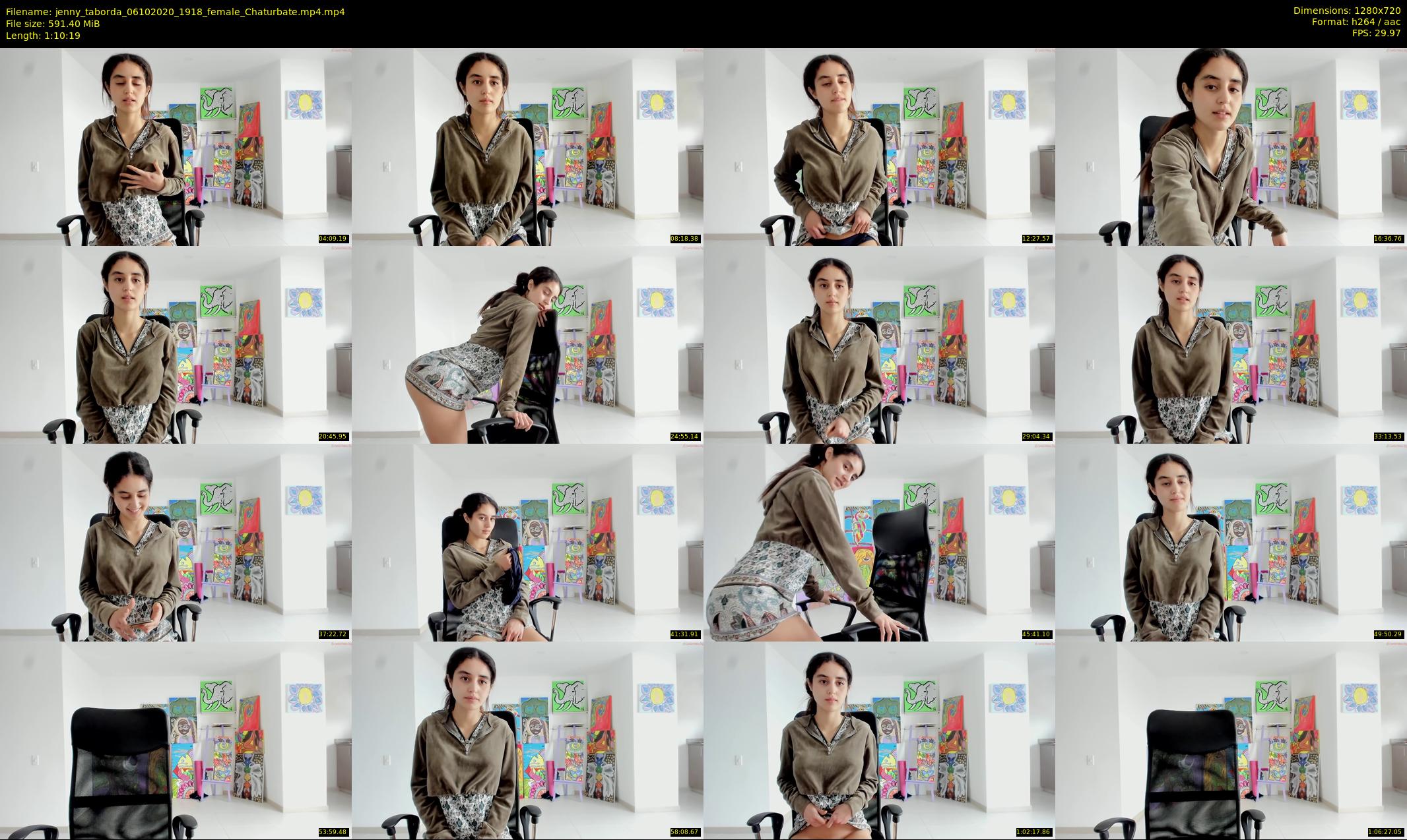jenny_taborda — 71 minute Chaturbate female cam show recording, 720p, Oct 6, 2020