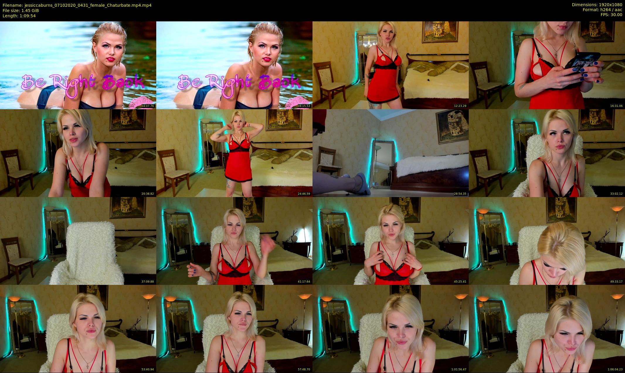 jessiccaburns — 70 minute Chaturbate female cam show recording, 1080p, Oct 7, 2020
