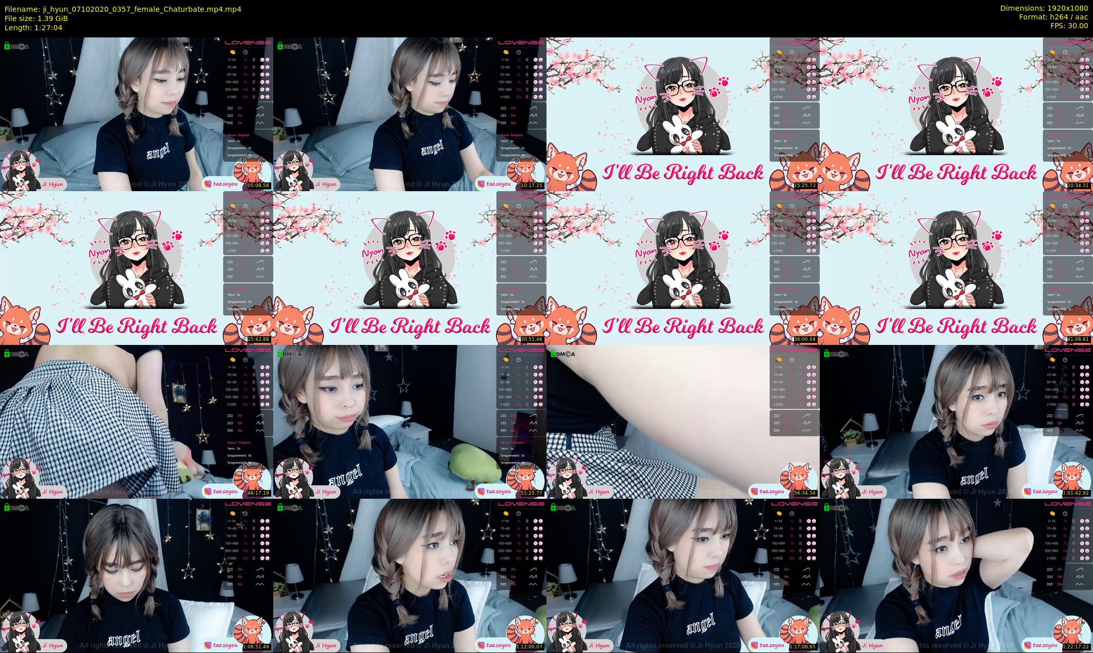 ji_hyun — 88 minute Chaturbate female cam show recording, 1080p, Oct 7, 2020